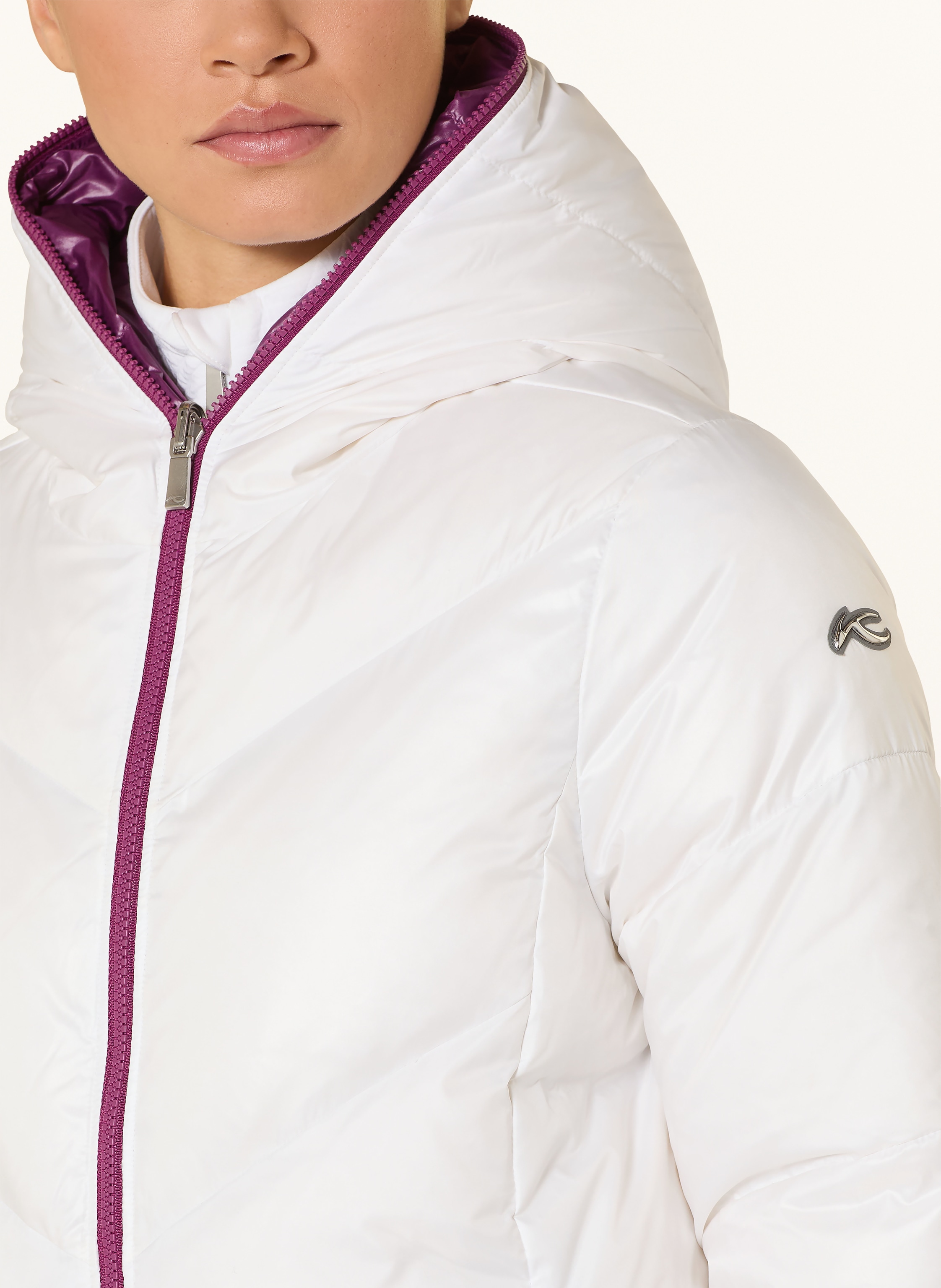 Thumbnail - Kjus Daunen-Skijacke Backflip Zum Wenden weiss