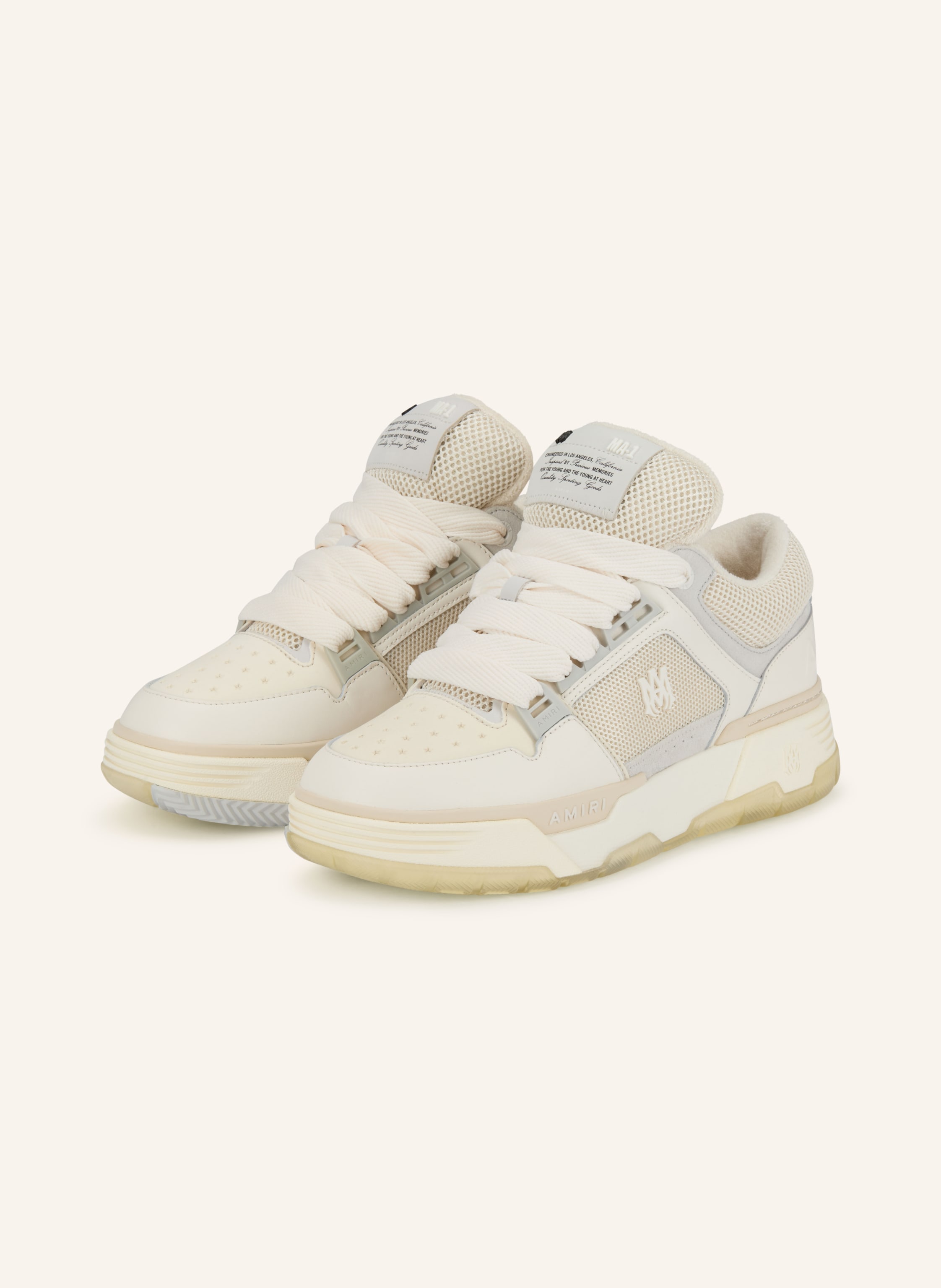 Amiri Amiri Sneaker Ma-1 weiss in ECRU / HELLBRAUN / GRAU