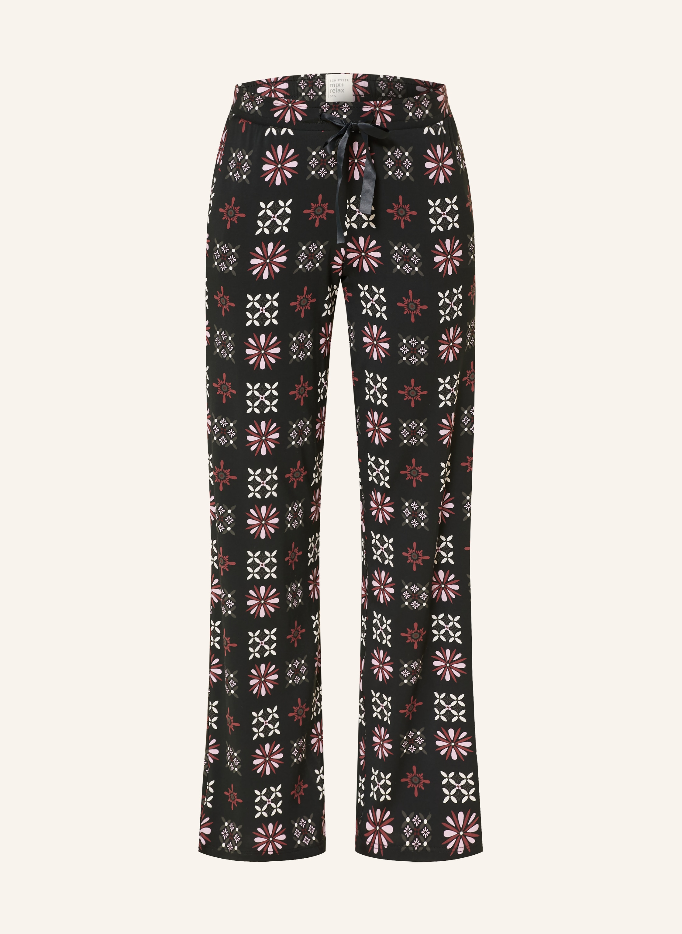Schiesser Schlafhose Mix+Relax schwarz