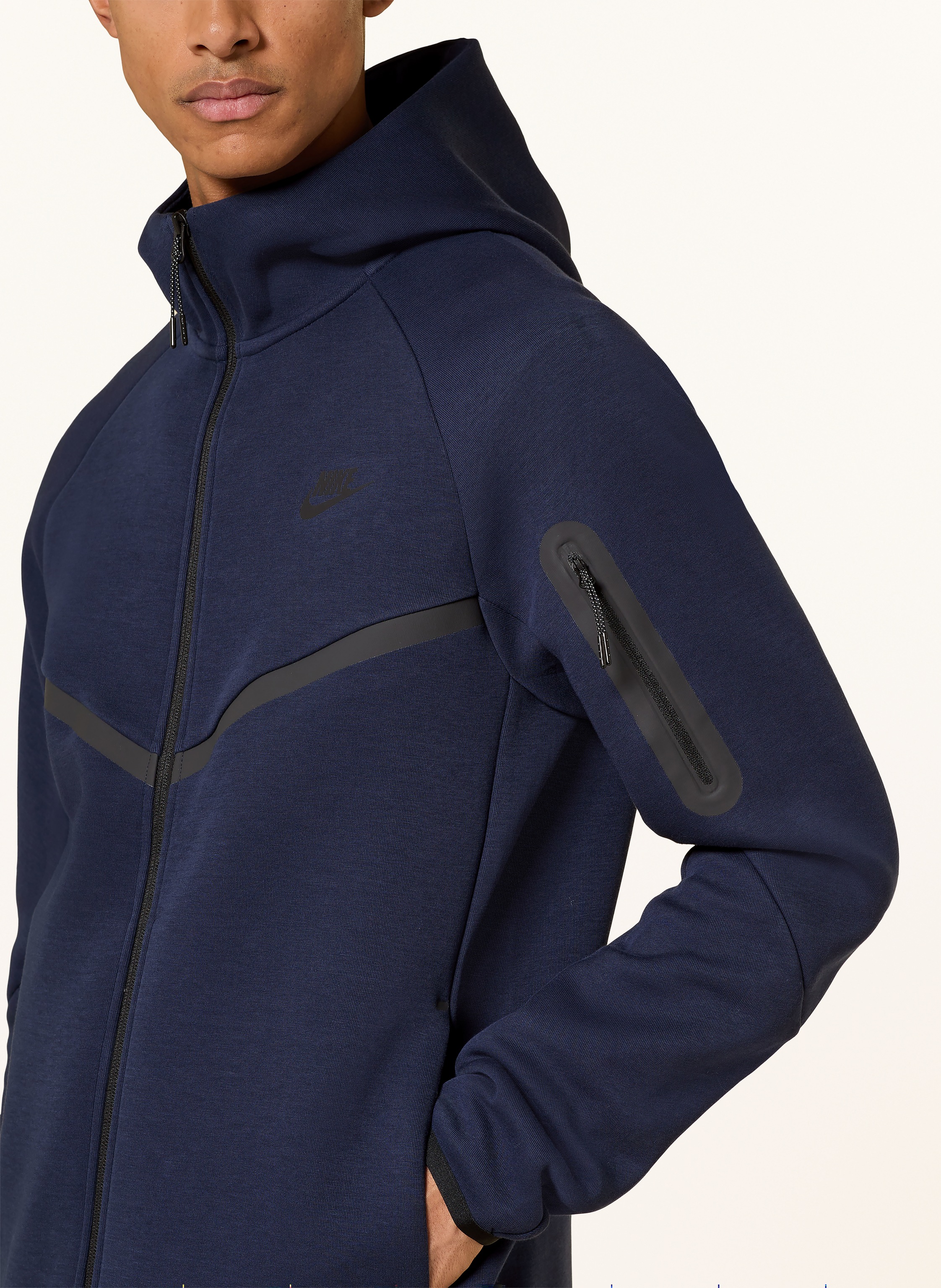 Thumbnail - Nike Hoodie Tech Fleece blau