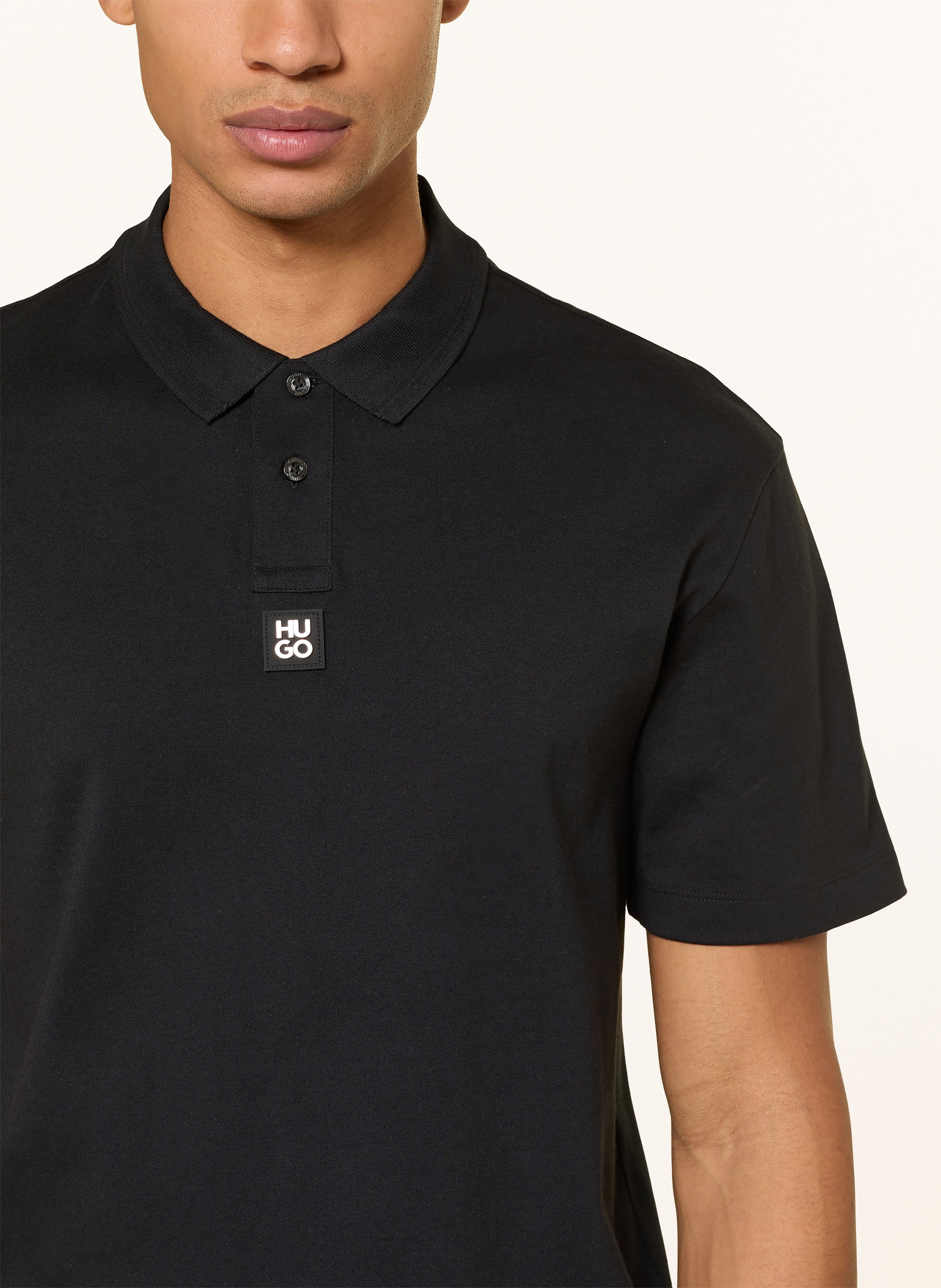 Thumbnail - Hugo Jersey-Poloshirt Deabono schwarz