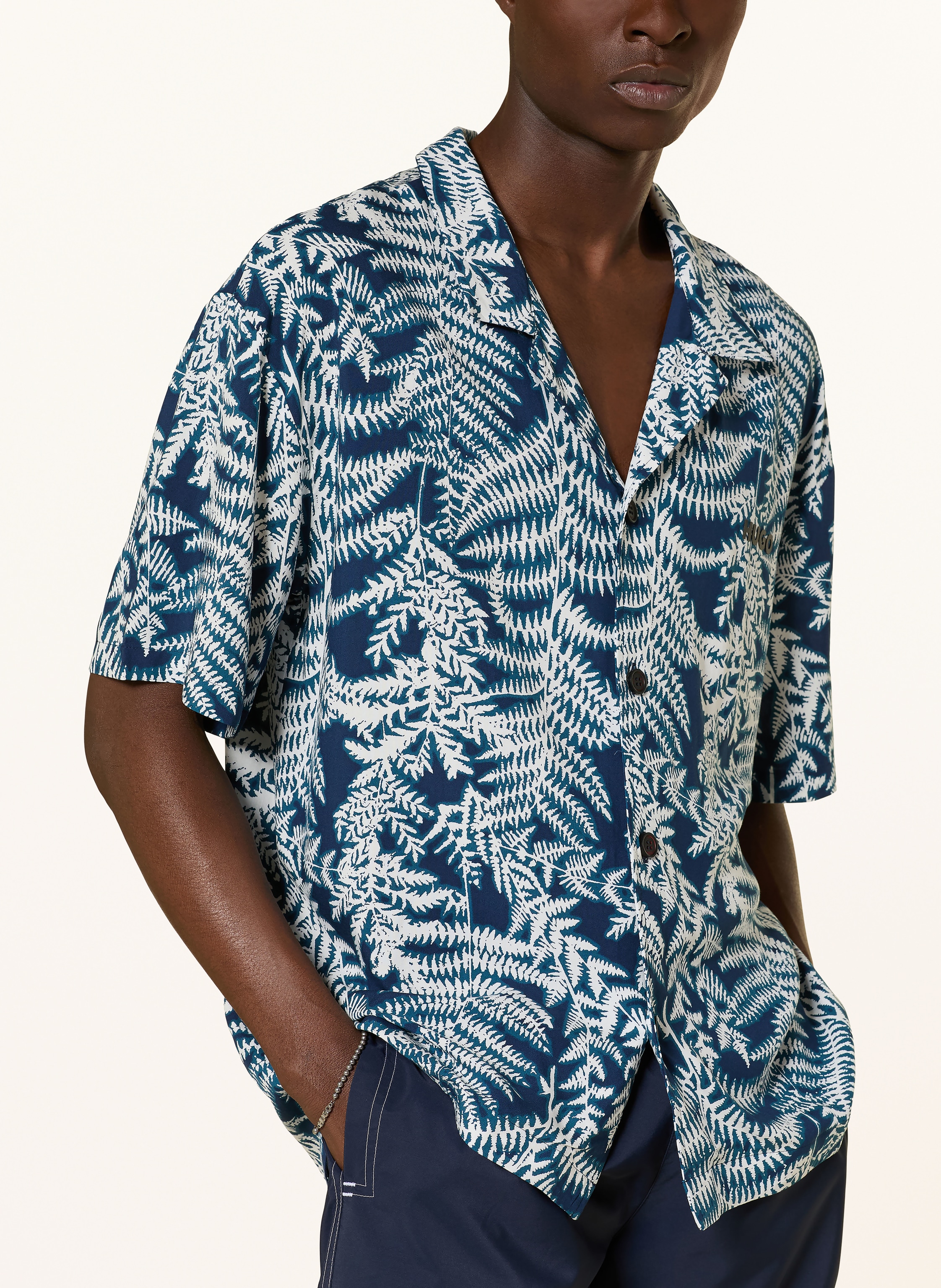 Thumbnail - Hugo Resorthemd Relaxed Fit blau