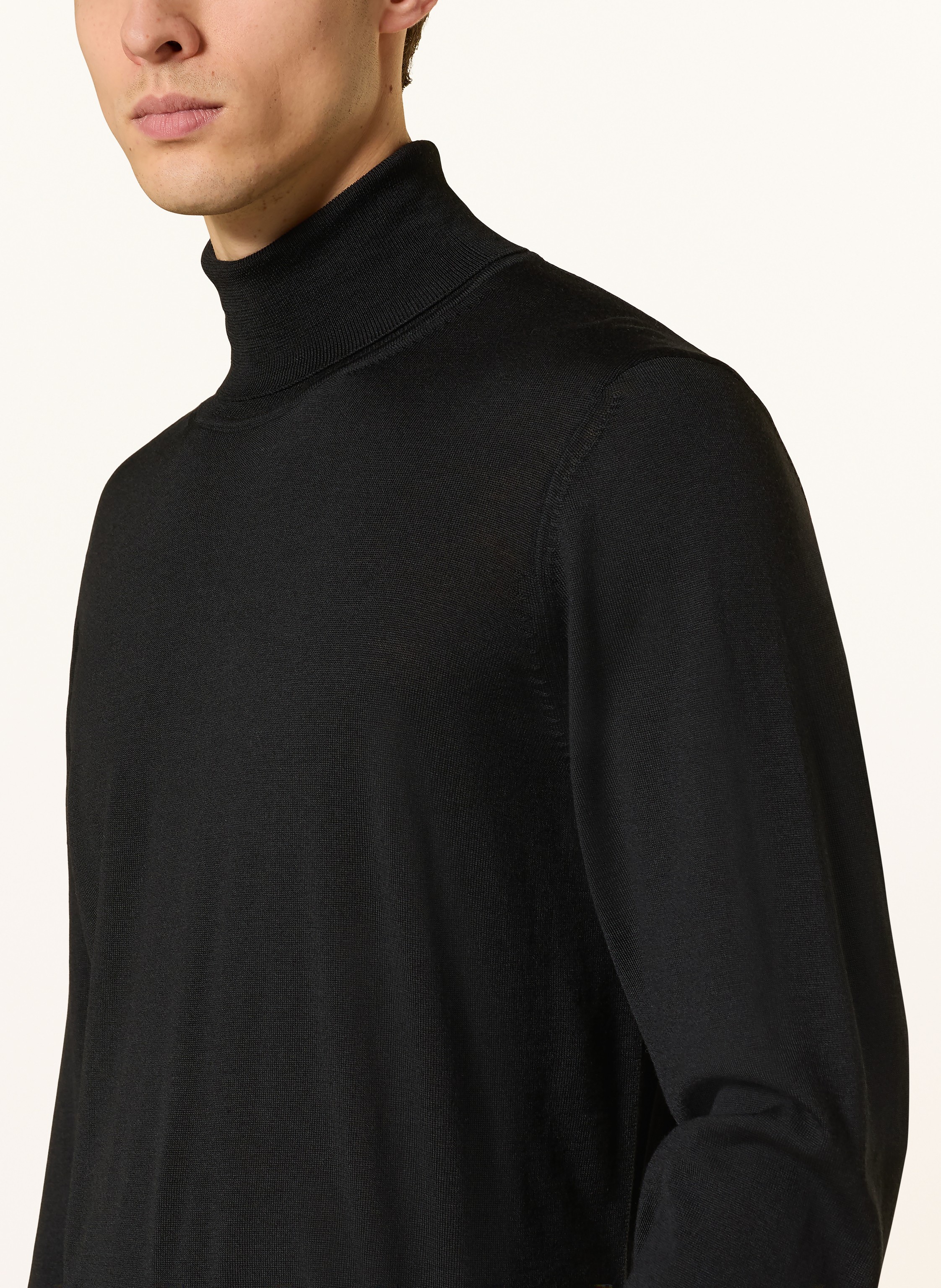 Thumbnail - Boss Rollkragenpullover Musso schwarz