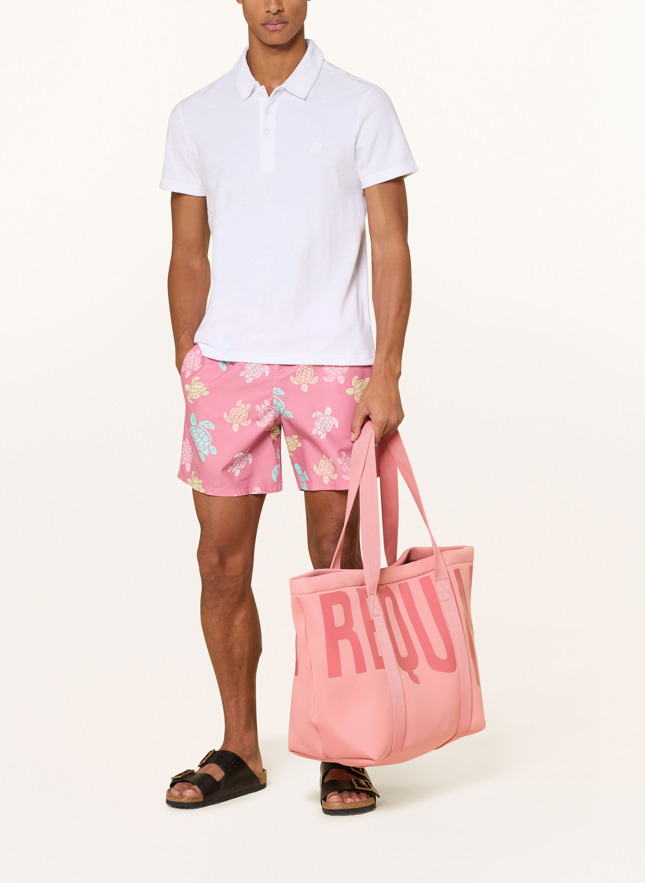 Thumbnail - Vilebrequin Strandtasche Solid rosa