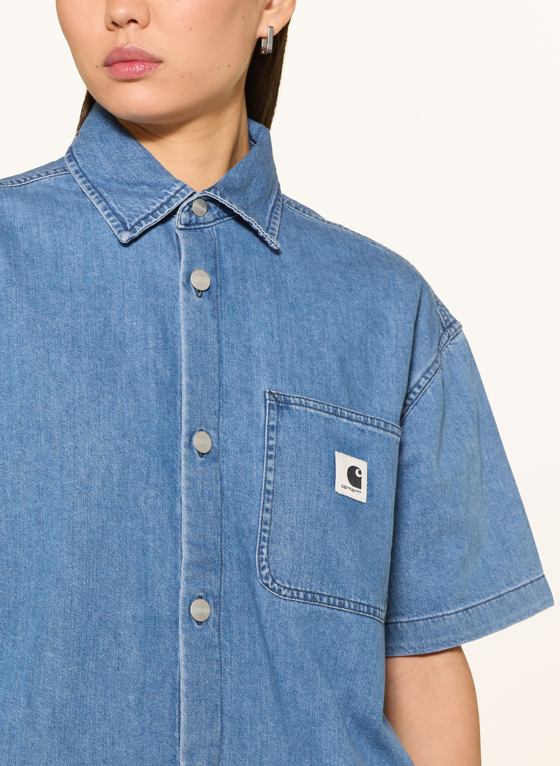 Thumbnail - Carhartt Wip Jeansbluse Lovilia blau