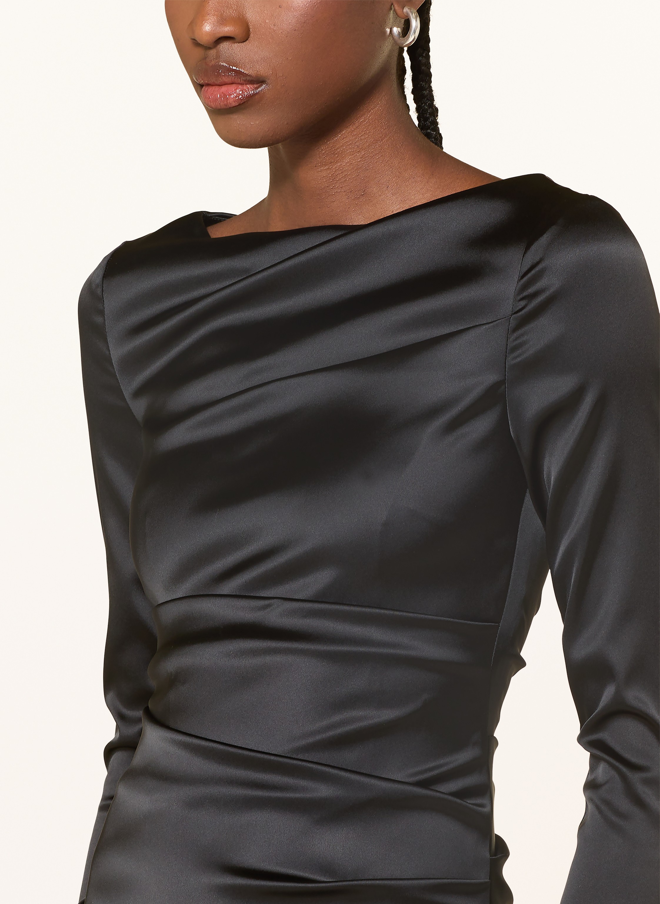 Thumbnail - Talbot Runhof Cocktailkleid Aus Satin schwarz