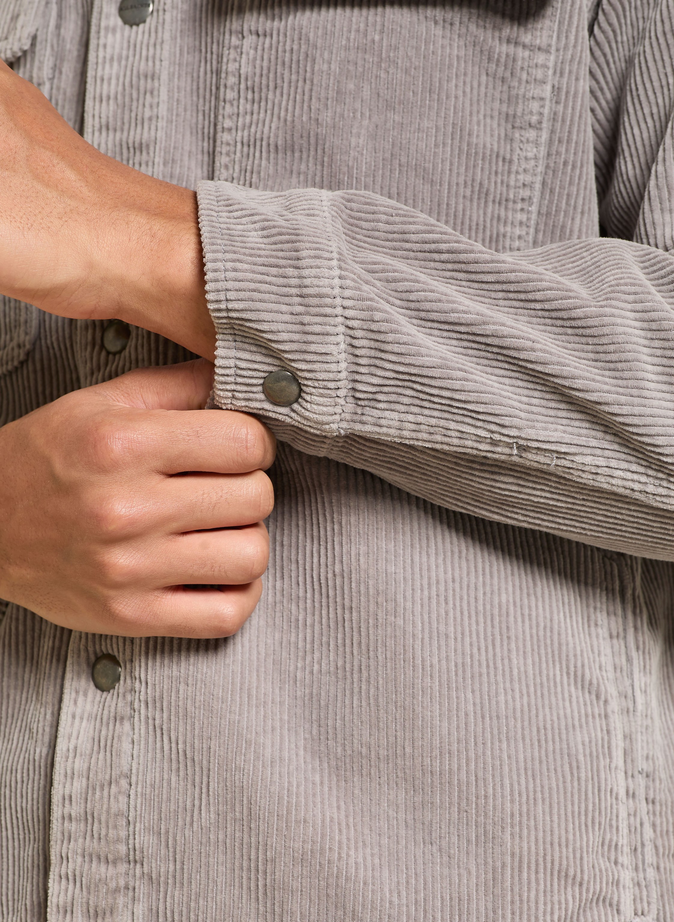 Thumbnail - Allsaints Cordjacke Castleford grau