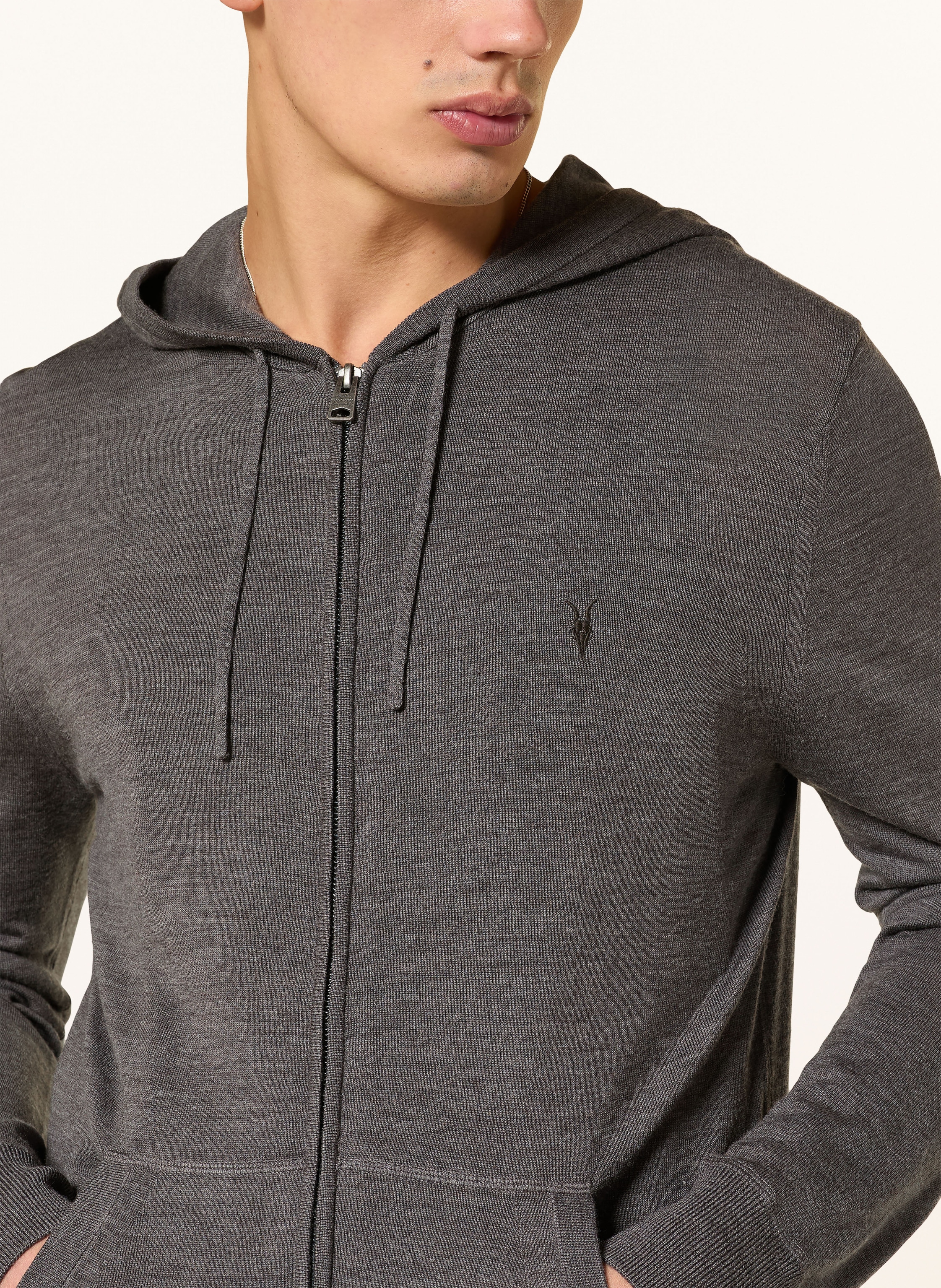 Thumbnail - Allsaints Strickjacke Mode grau