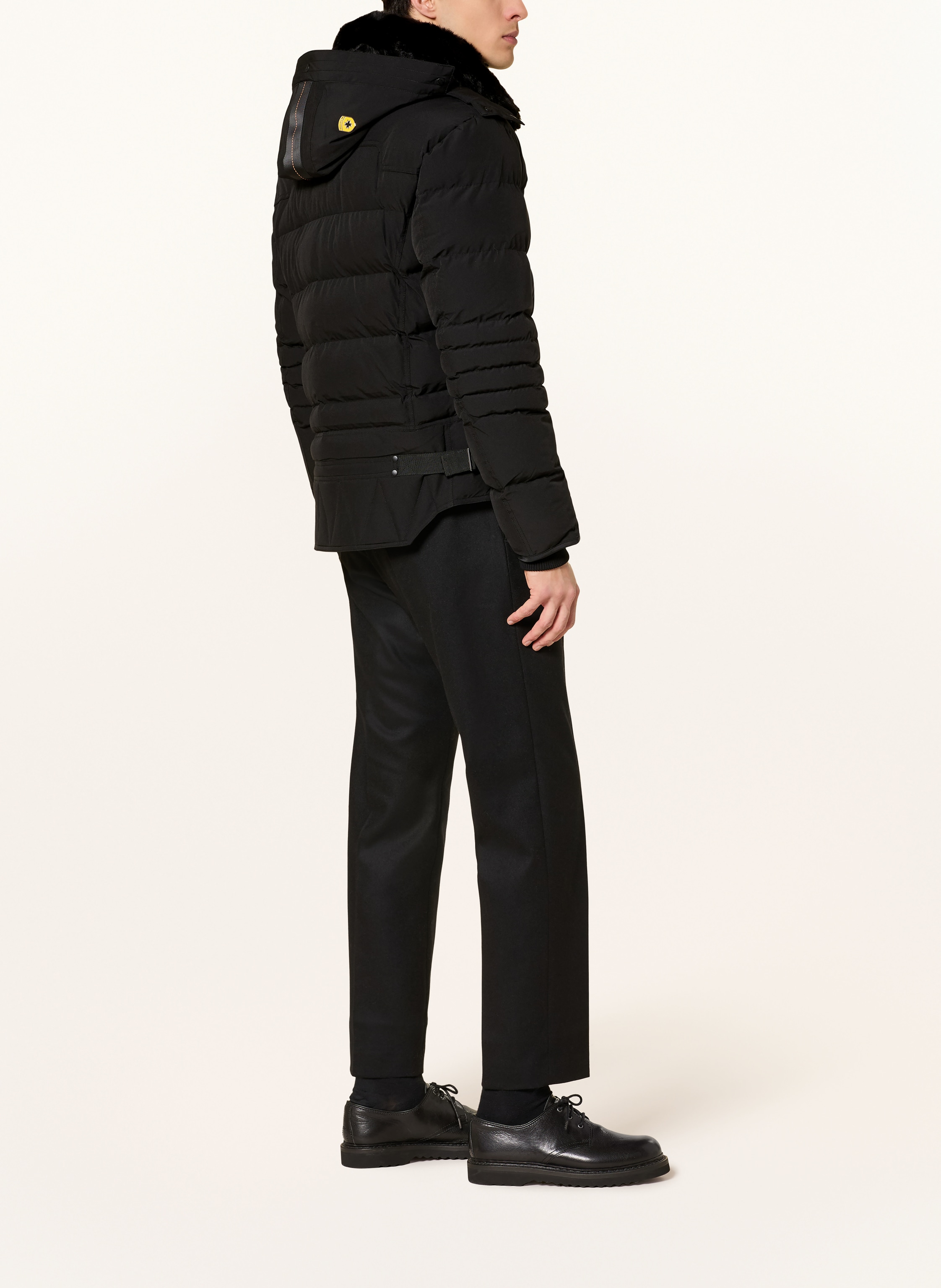 Thumbnail - Wellensteyn Steppjacke Starstream Mit Abnehmbarer Kapuze Und Kunstfellbesatz schwarz