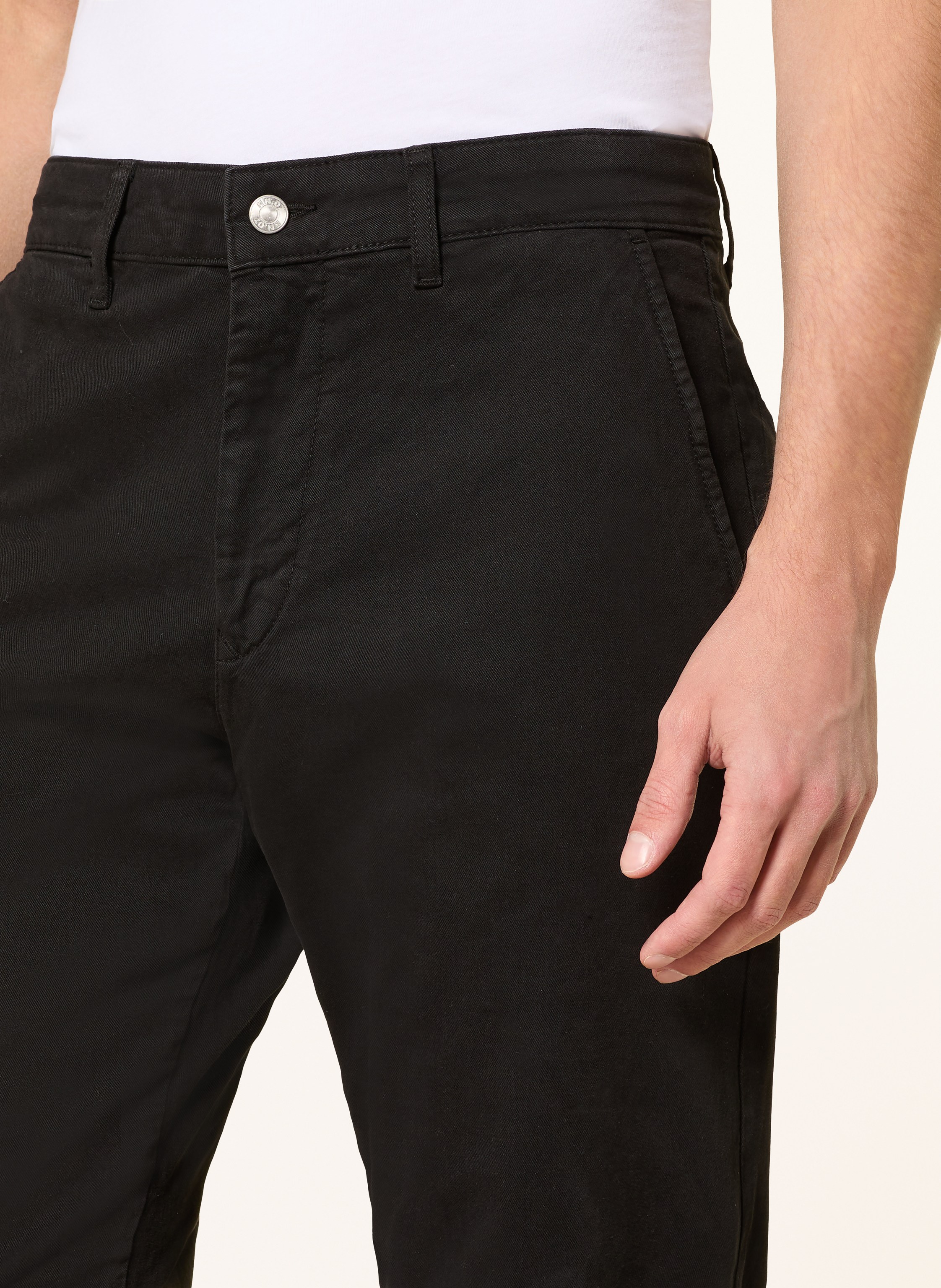 Thumbnail - Nn.07 Chino Aden Regular Fit schwarz