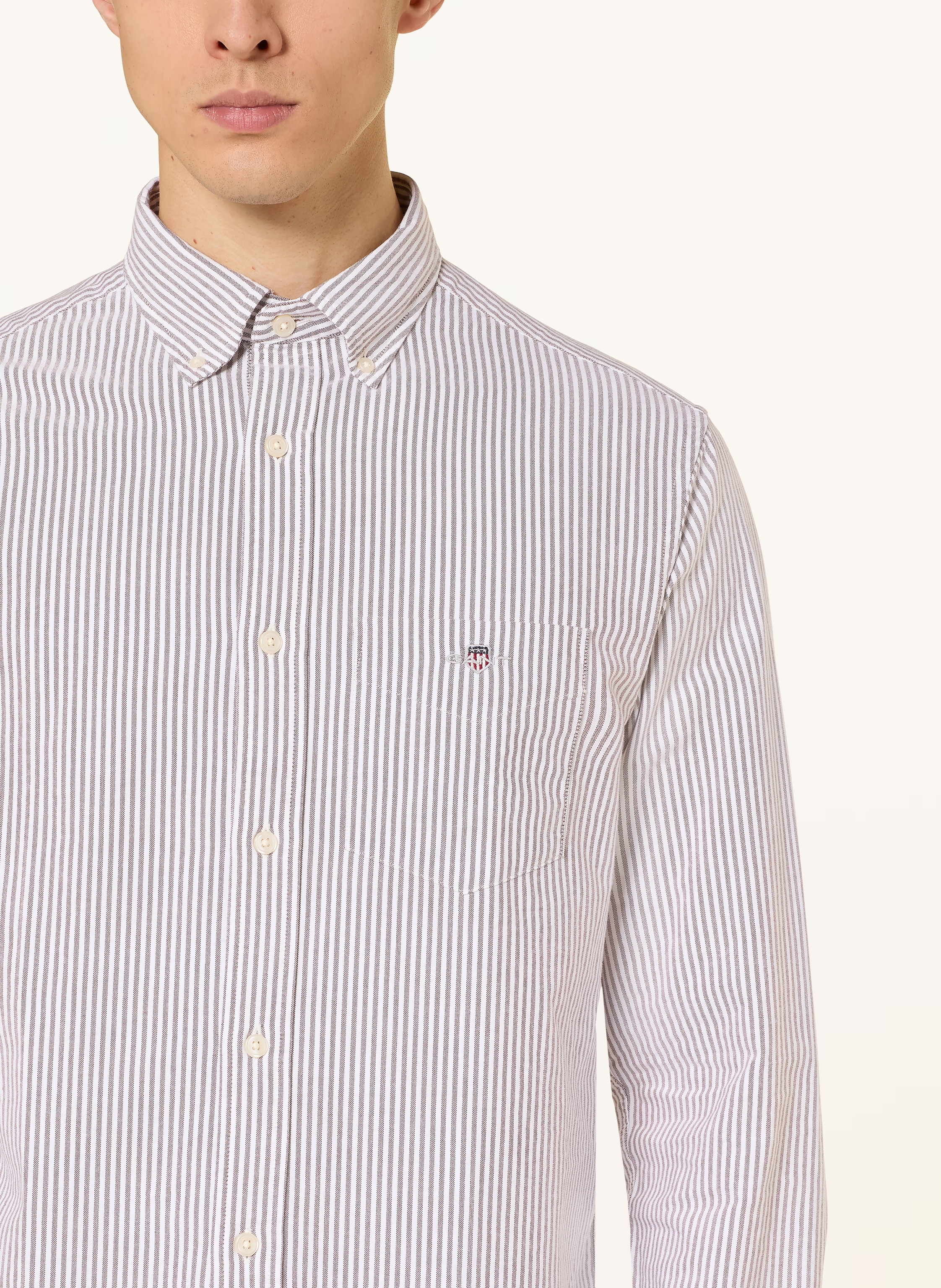 Thumbnail - Gant Oxfordhemd Regular Fit braun