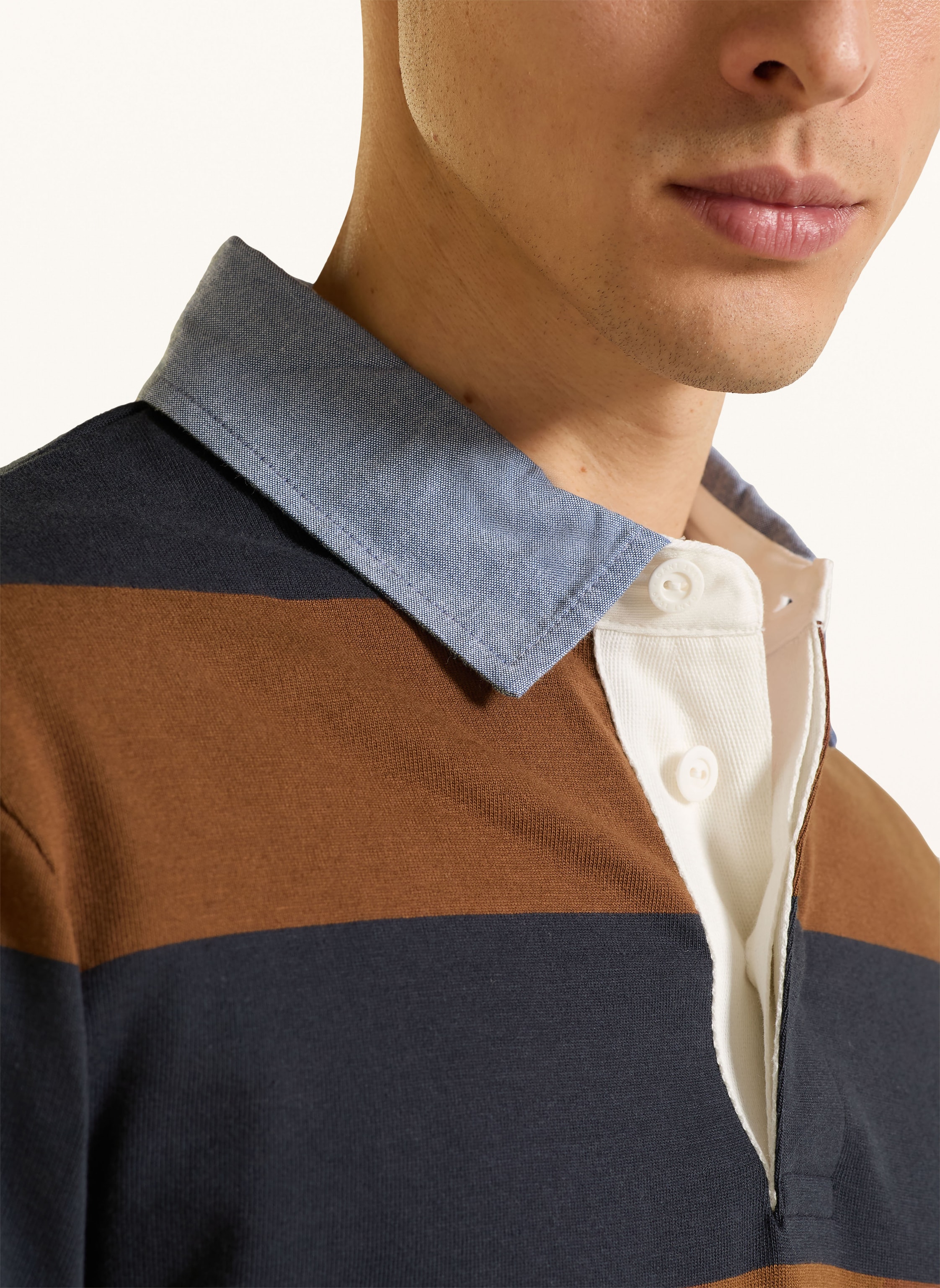 Thumbnail - Gant Rugbyshirt braun