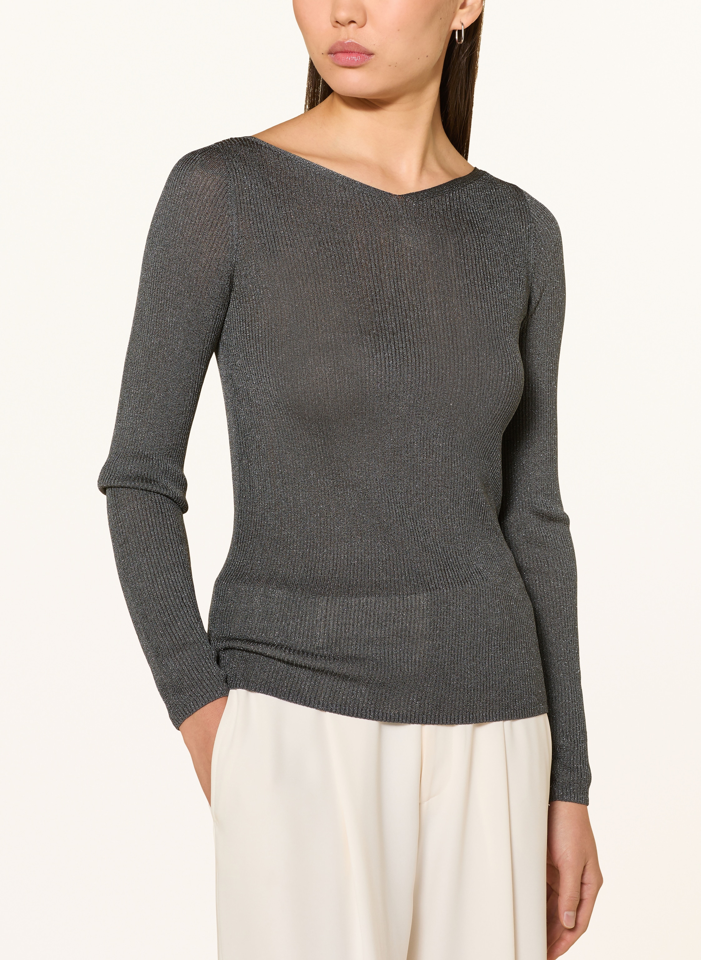 Thumbnail - Tiger Of Sweden Pullover Aliianna Mit Glitzergarn gruen