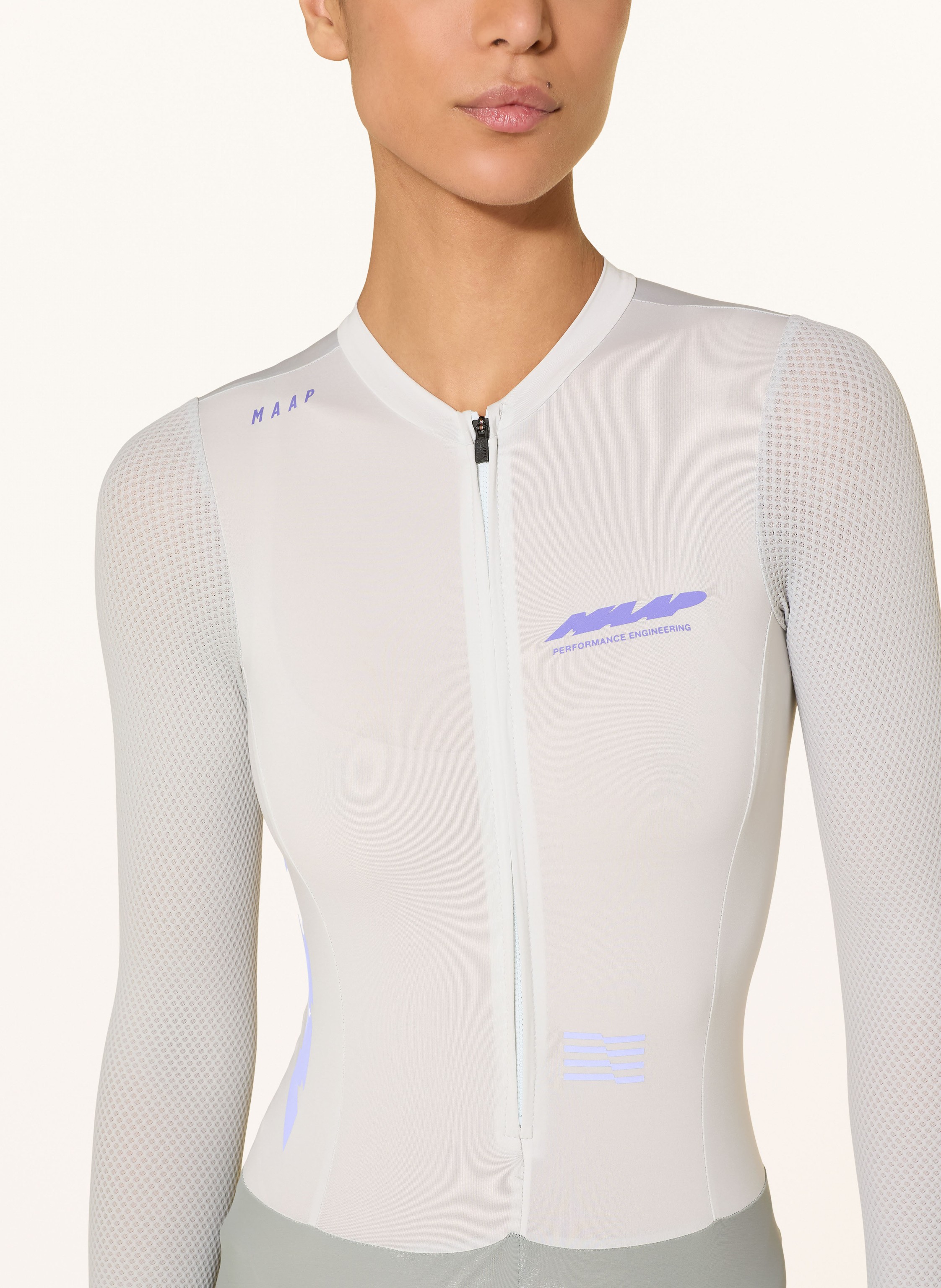 Thumbnail - Maap Speedsuit Eclipse Pro Base Ls Mit Gepolstertem Einsatz grau