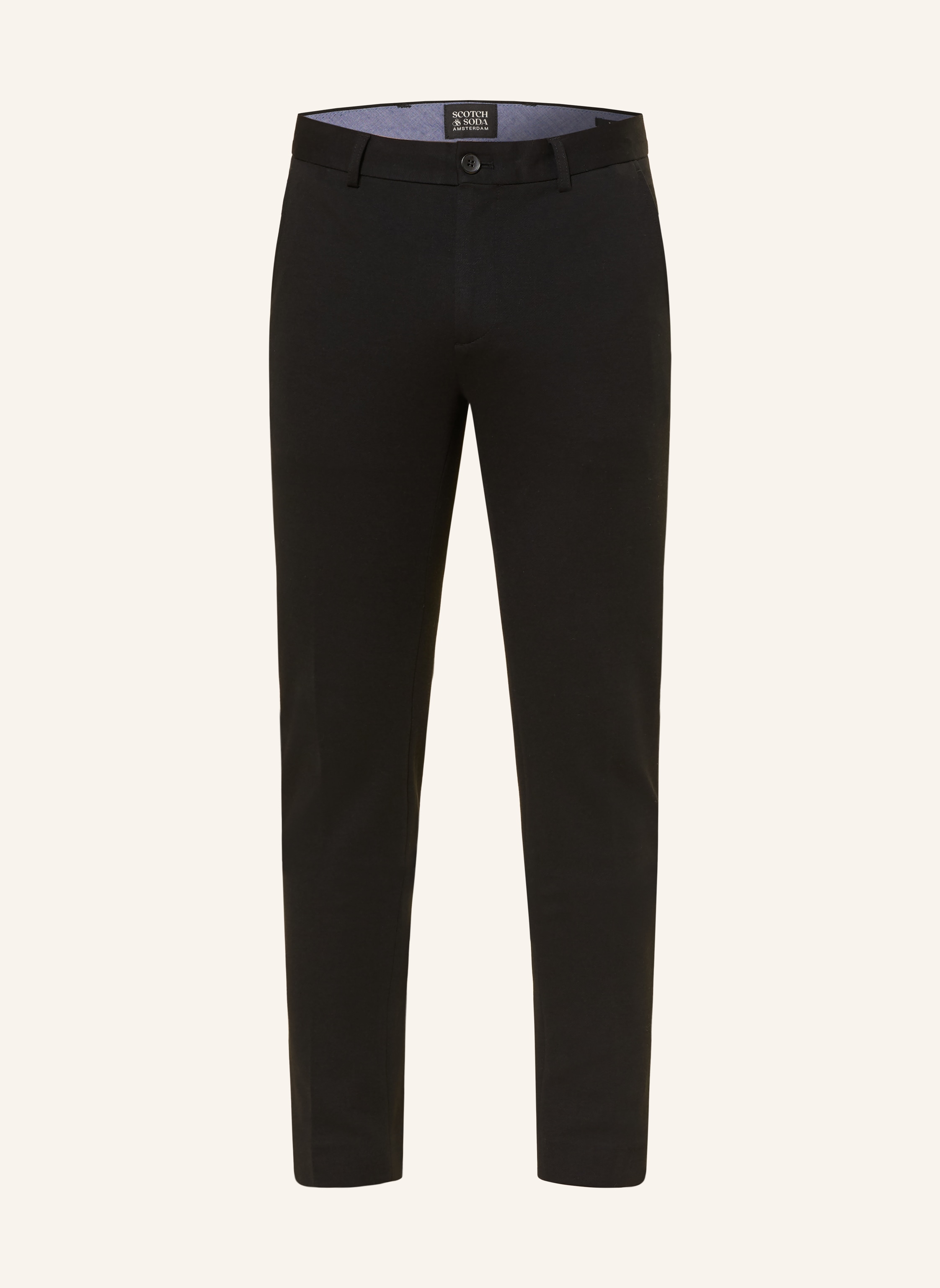 Scotch & Soda Jerseyhose Core Super Slim Fit schwarz