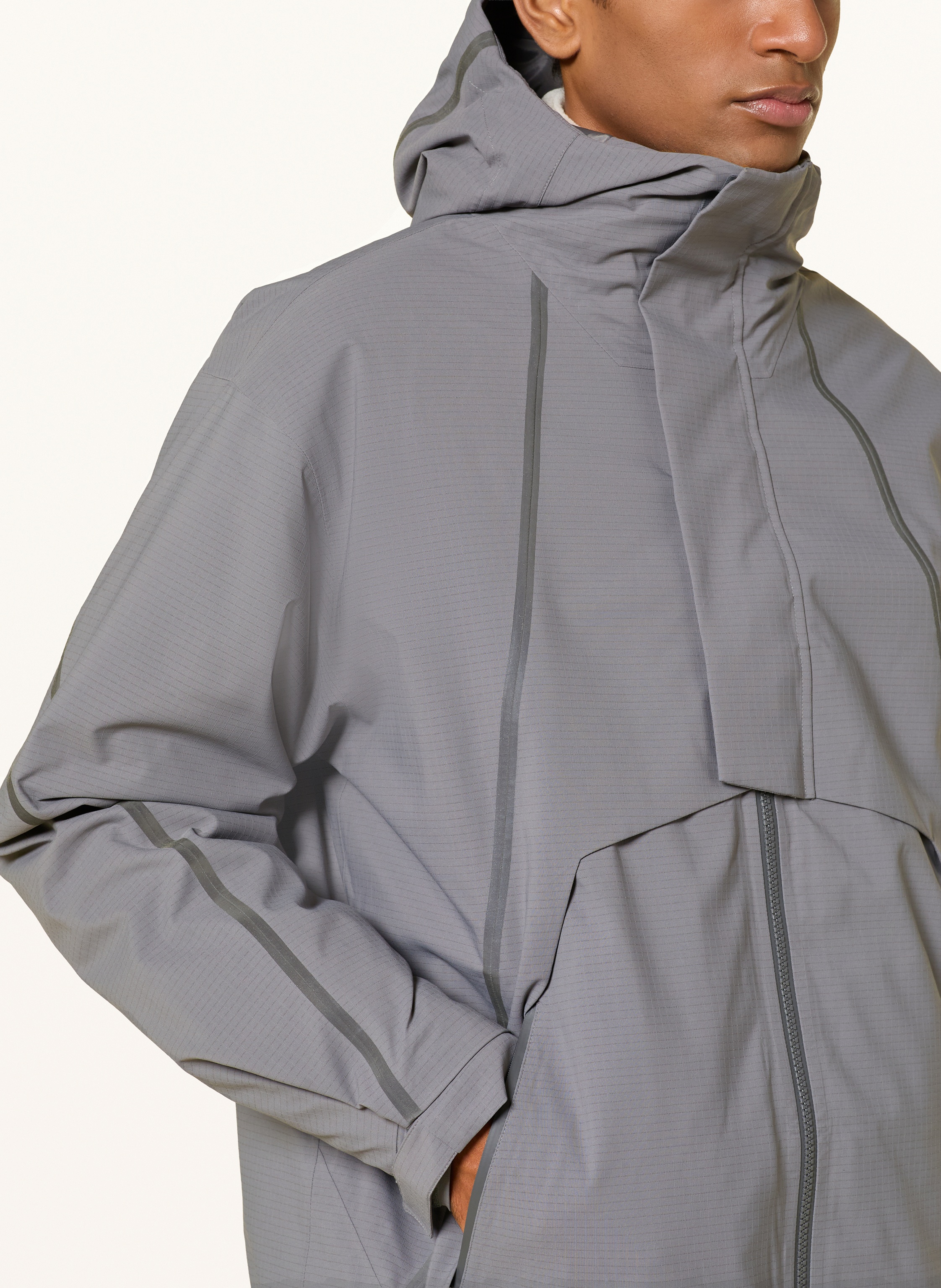 Thumbnail - Adidas Terrex 2-In-1-Jacke Xploric Climaproof grau