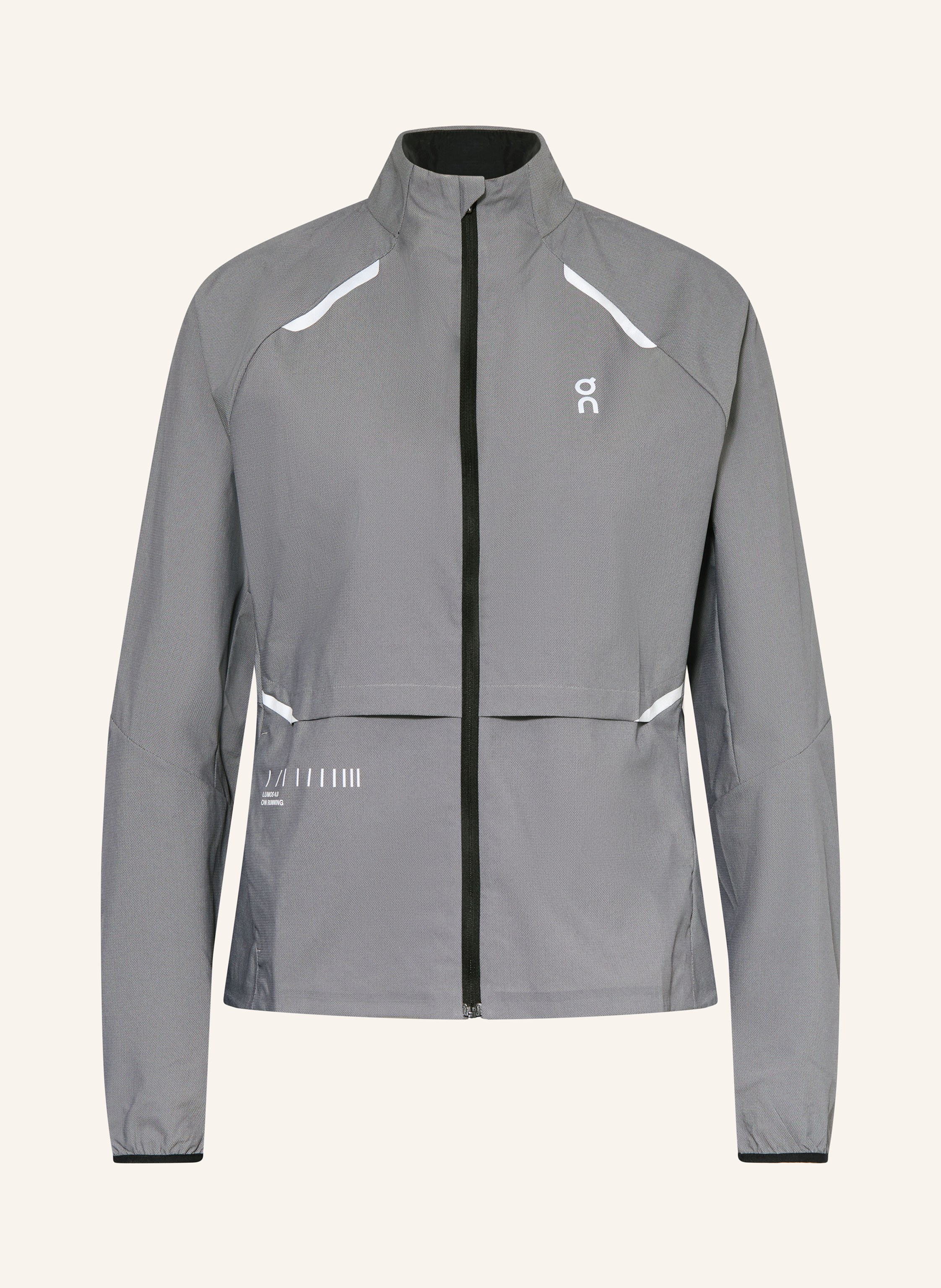 On Laufjacke Weather Lumos grau