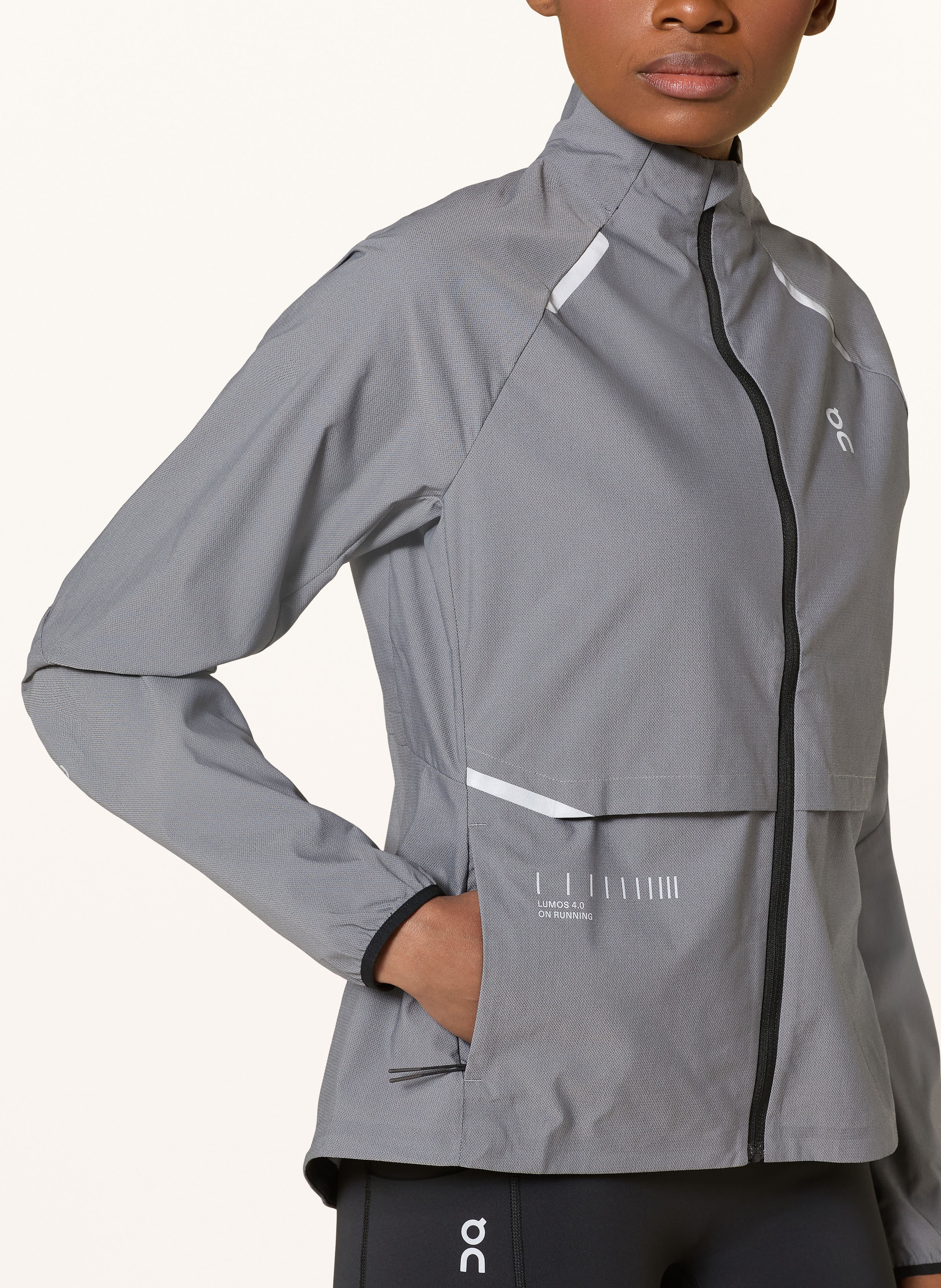 Thumbnail - On Laufjacke Weather Lumos grau