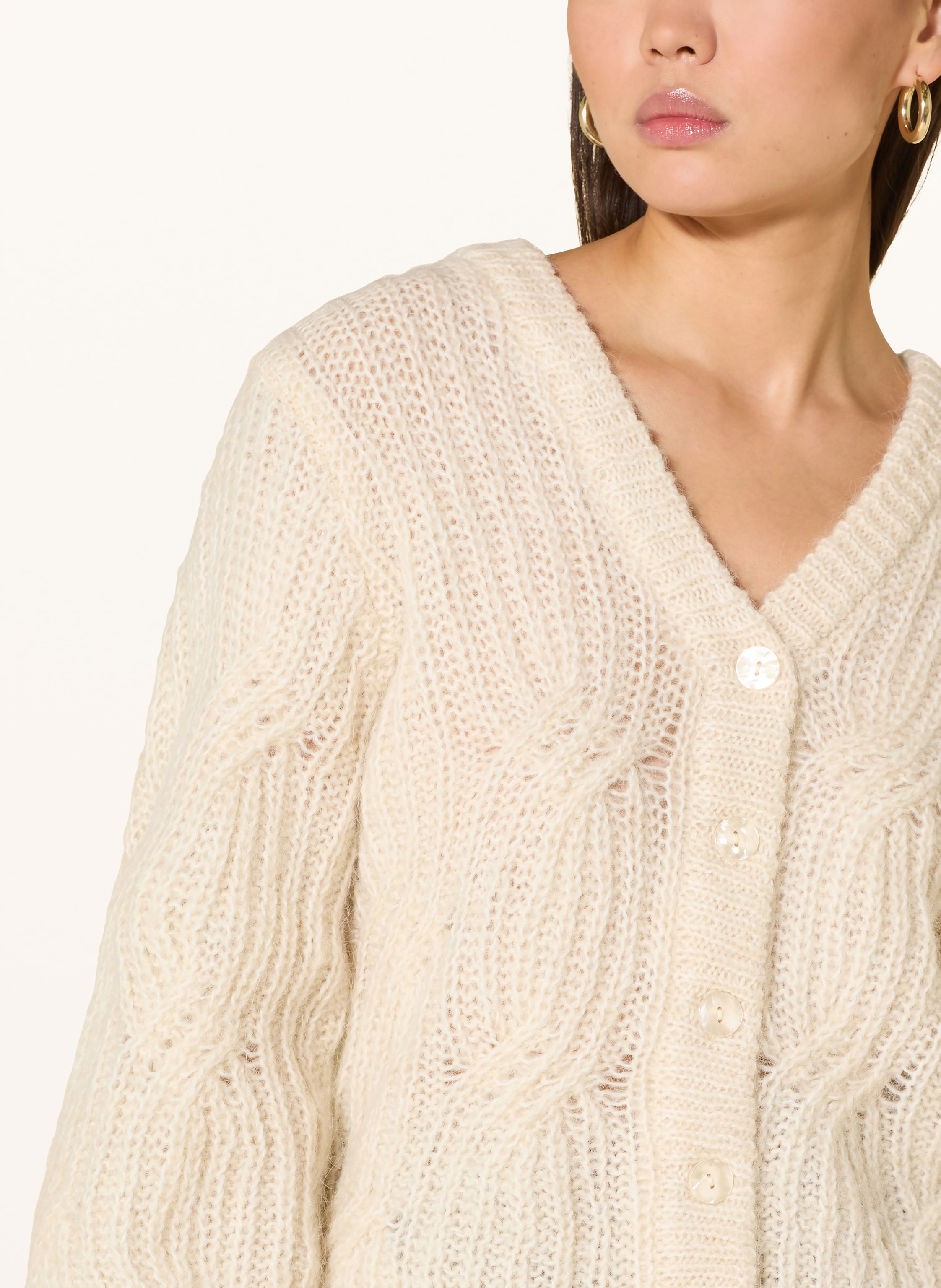 Thumbnail - Y.A.S. Strickjacke weiss