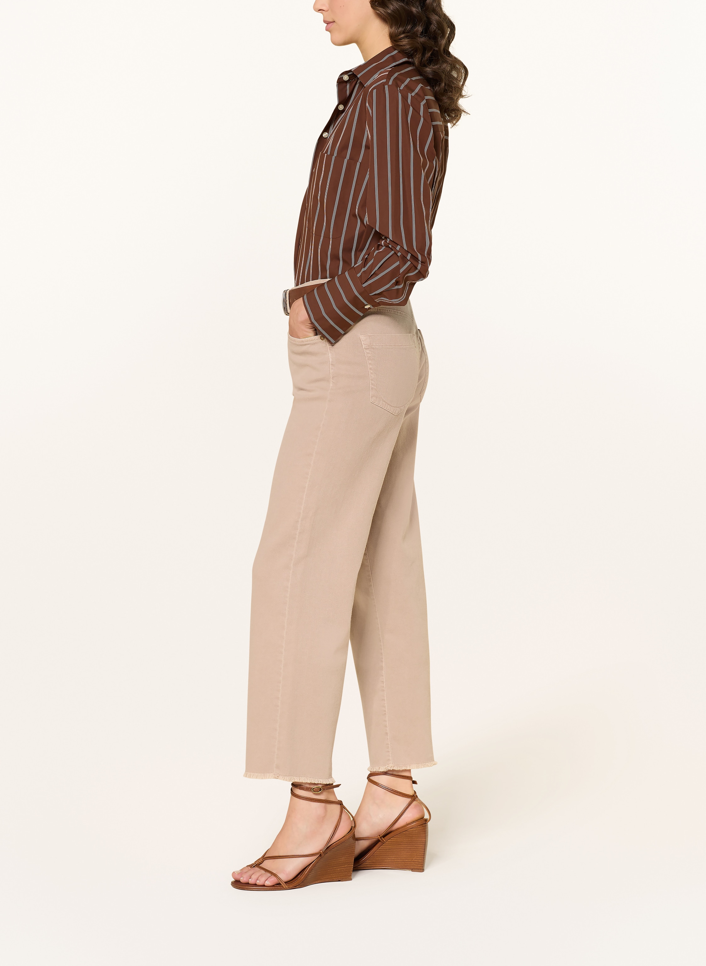 Thumbnail - Seductive Cropped Jeans Meron beige