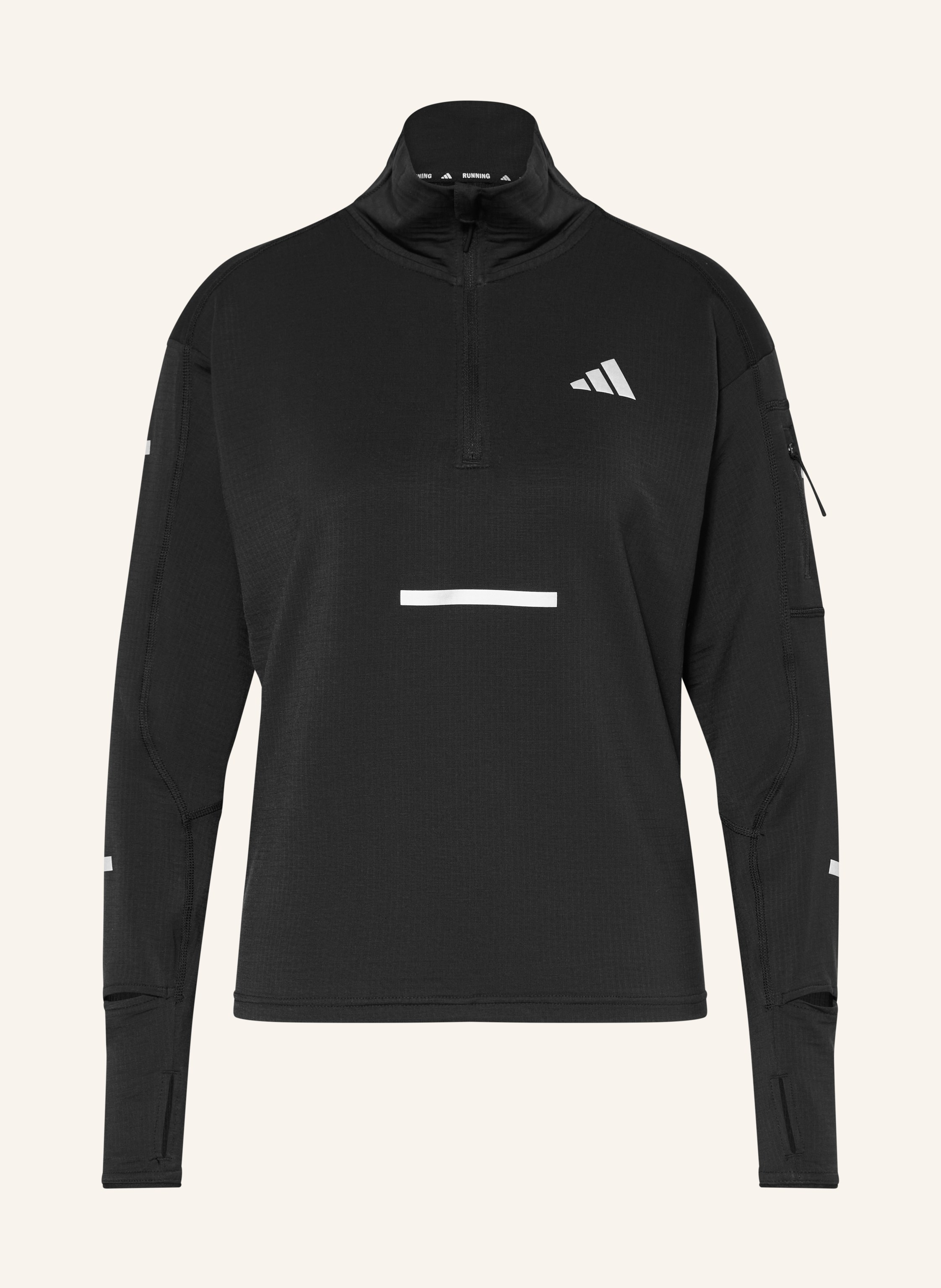 Adidas Laufshirt adi365 Running Climawarm+ Half Zip schwarz