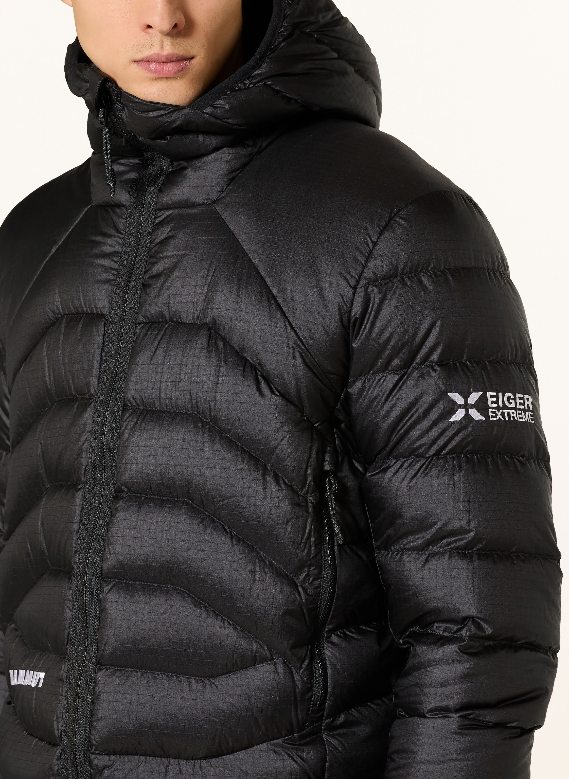 Thumbnail - Mammut Lightweight-Daunenjacke Eiger Nordwand Light Down In Hooded schwarz