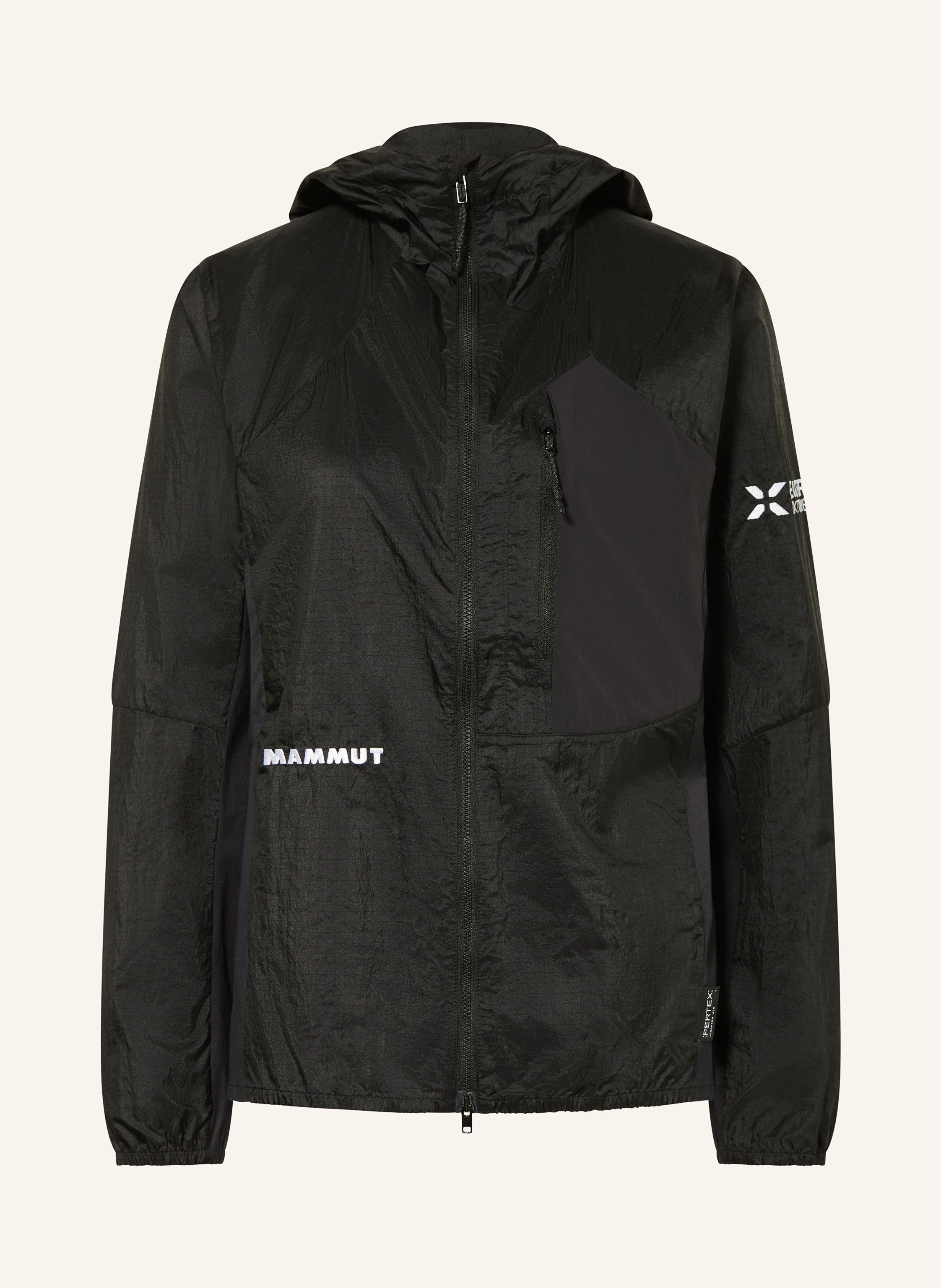 Mammut Windbreaker Eiger Nordwand Advanced Hooded schwarz