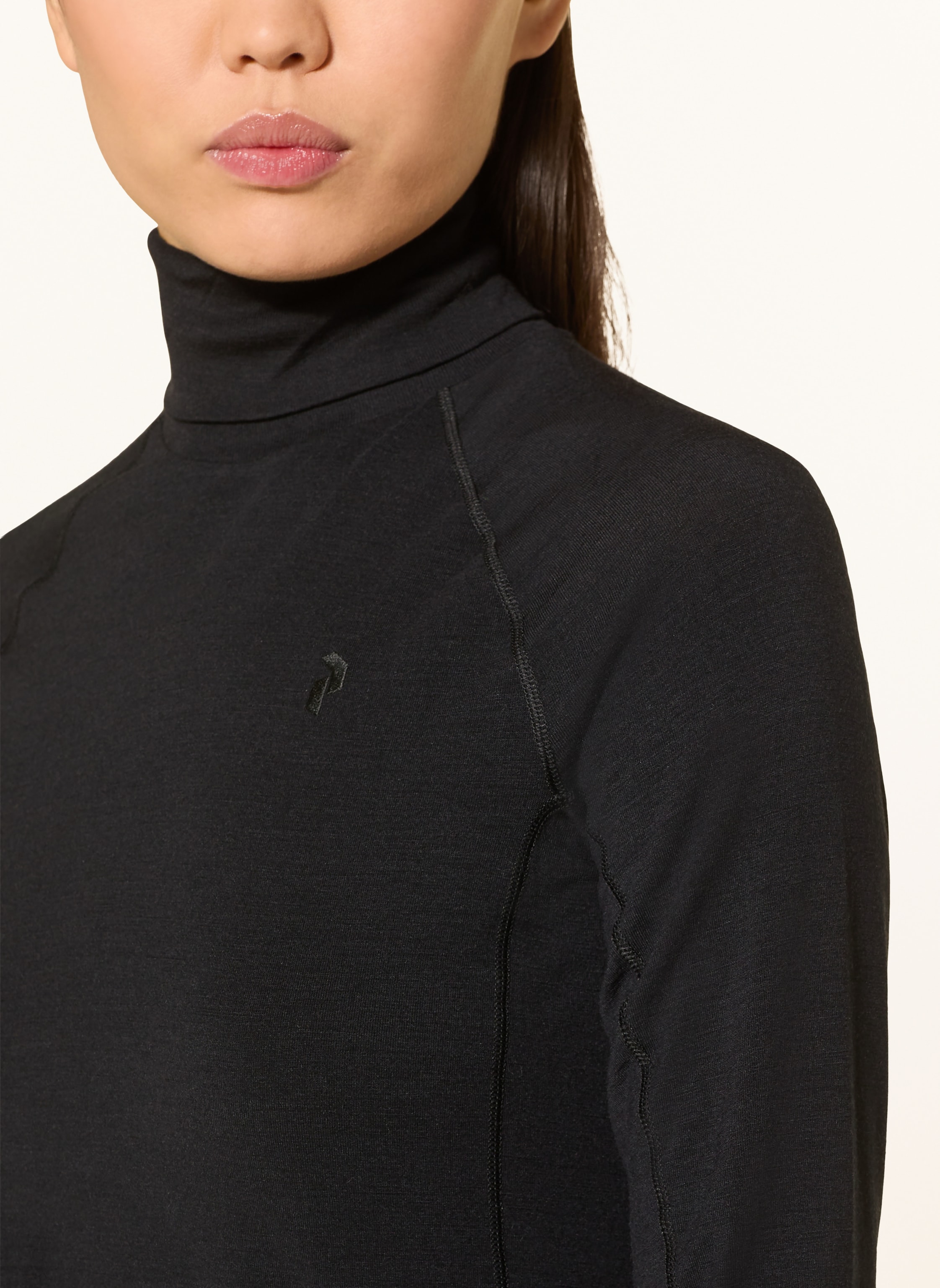 Thumbnail - Peak Performance Midlayer Magic Mit Merinowolle schwarz