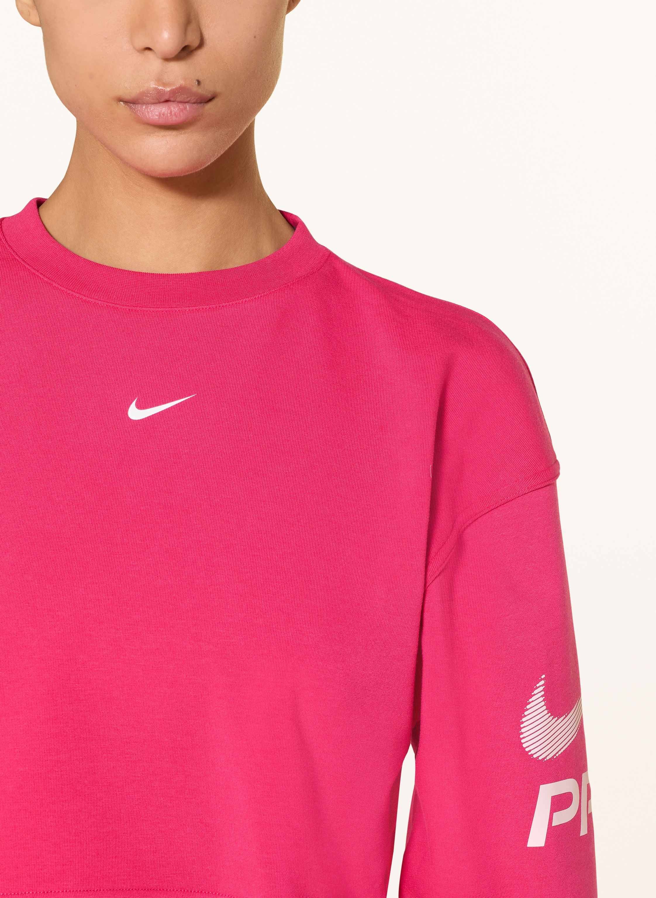 Thumbnail - Nike Cropped-Sweatshirt Pro Dri-Fit pink