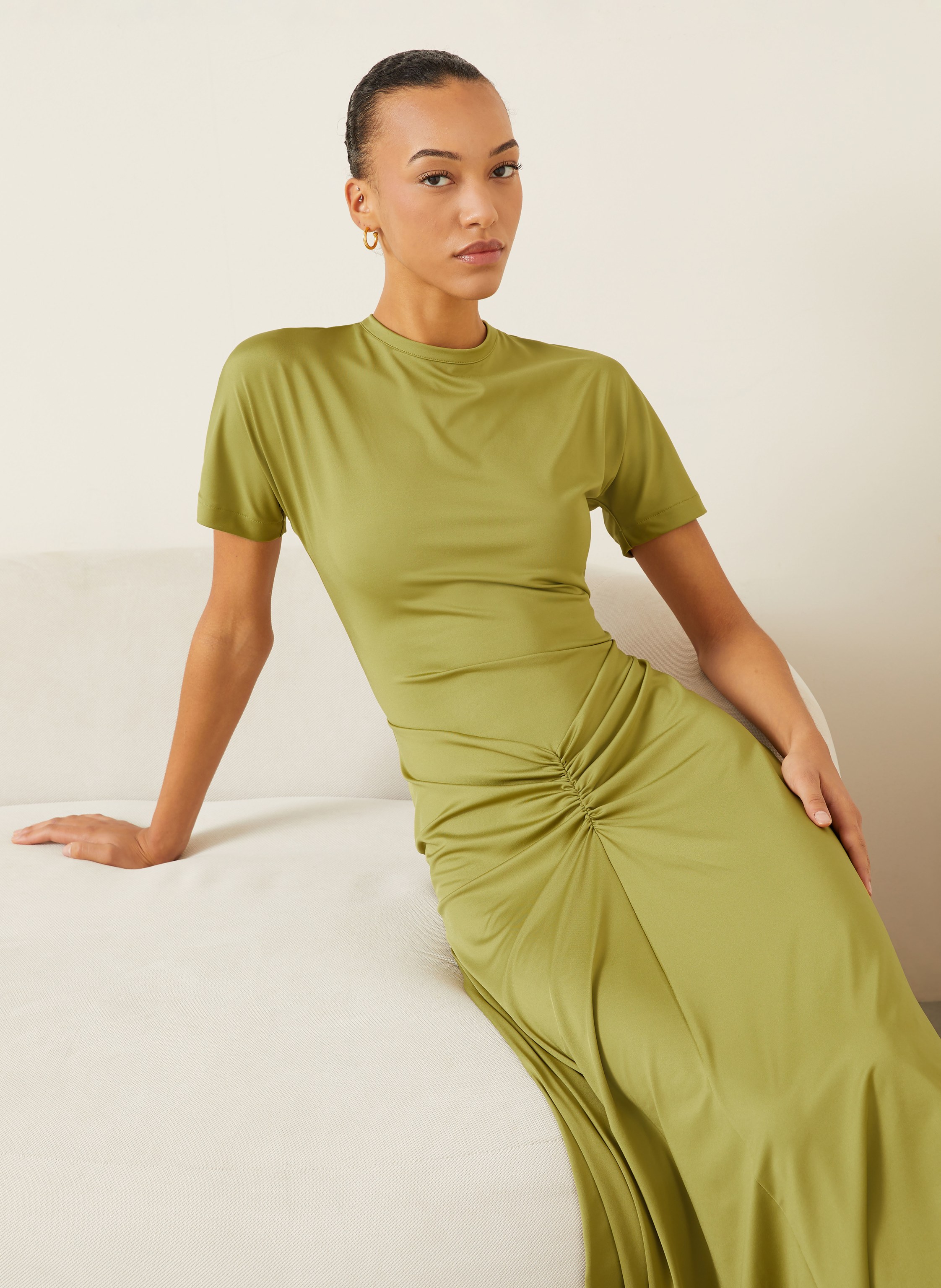 Thumbnail - Victoria Beckham Cocktailkleid Aus Jersey gruen