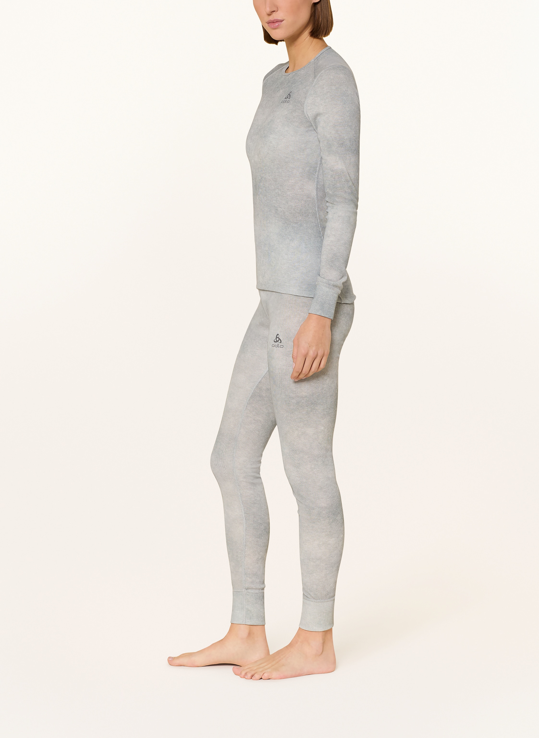 Thumbnail - Odlo Tights Active Warm X Pow grau