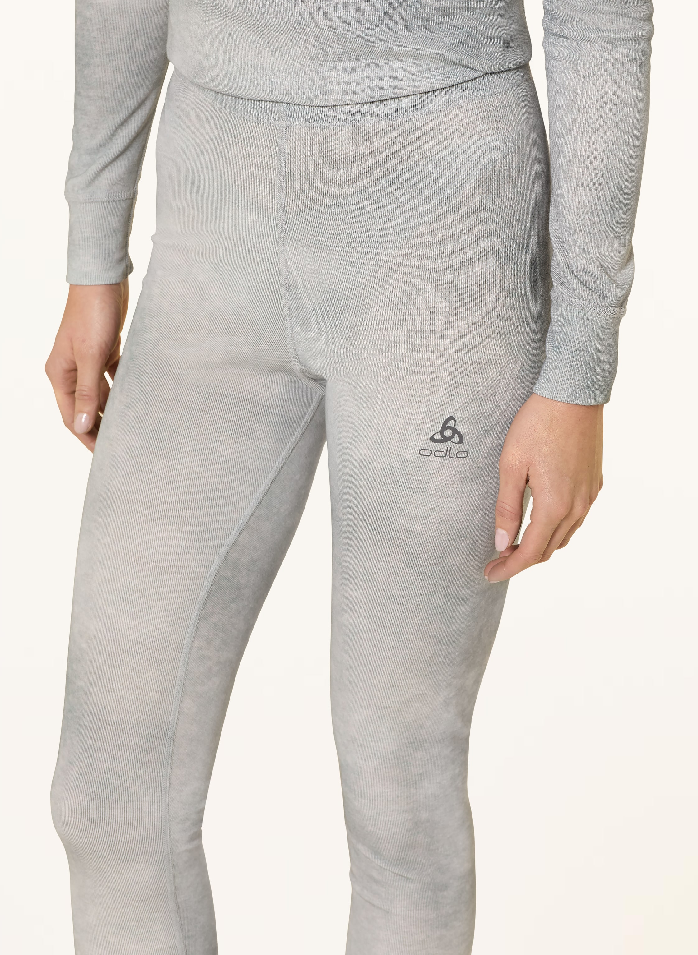 Thumbnail - Odlo Tights Active Warm X Pow grau