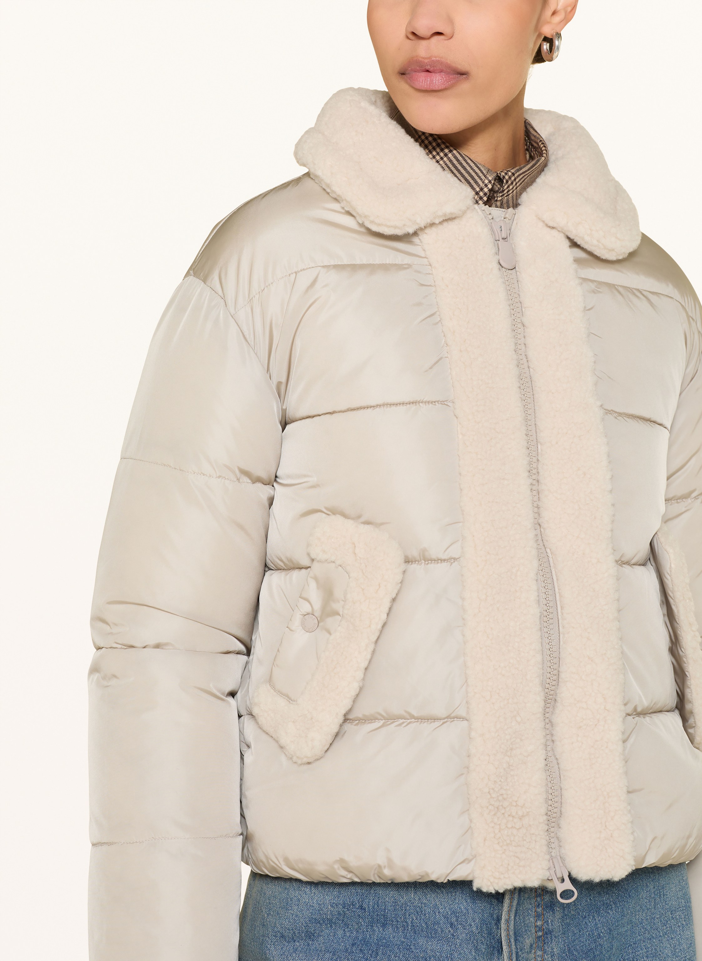 Thumbnail - Save The Duck Steppjacke Honey Im Materialmix beige