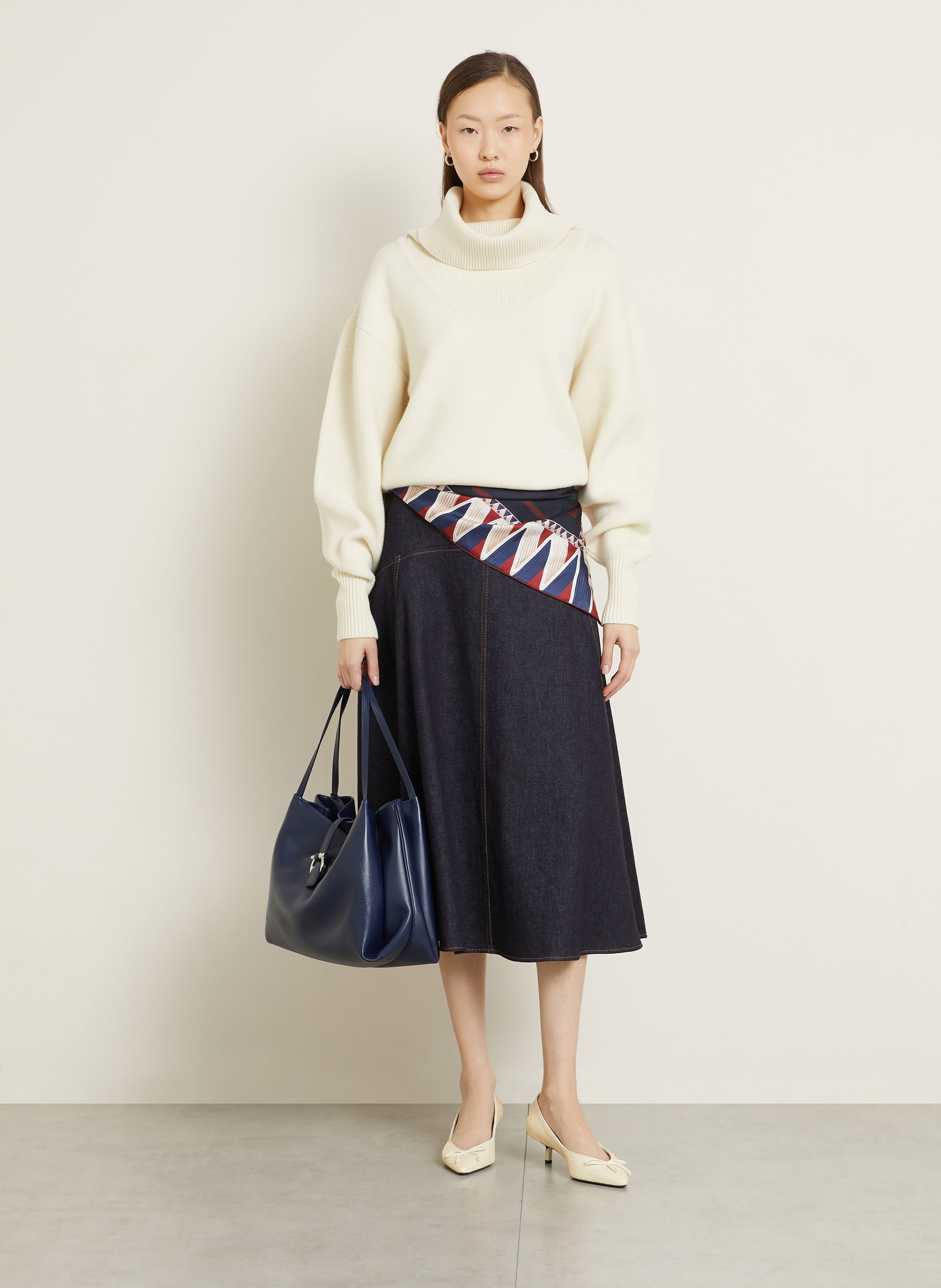 Thumbnail - Ferragamo Shopper blau