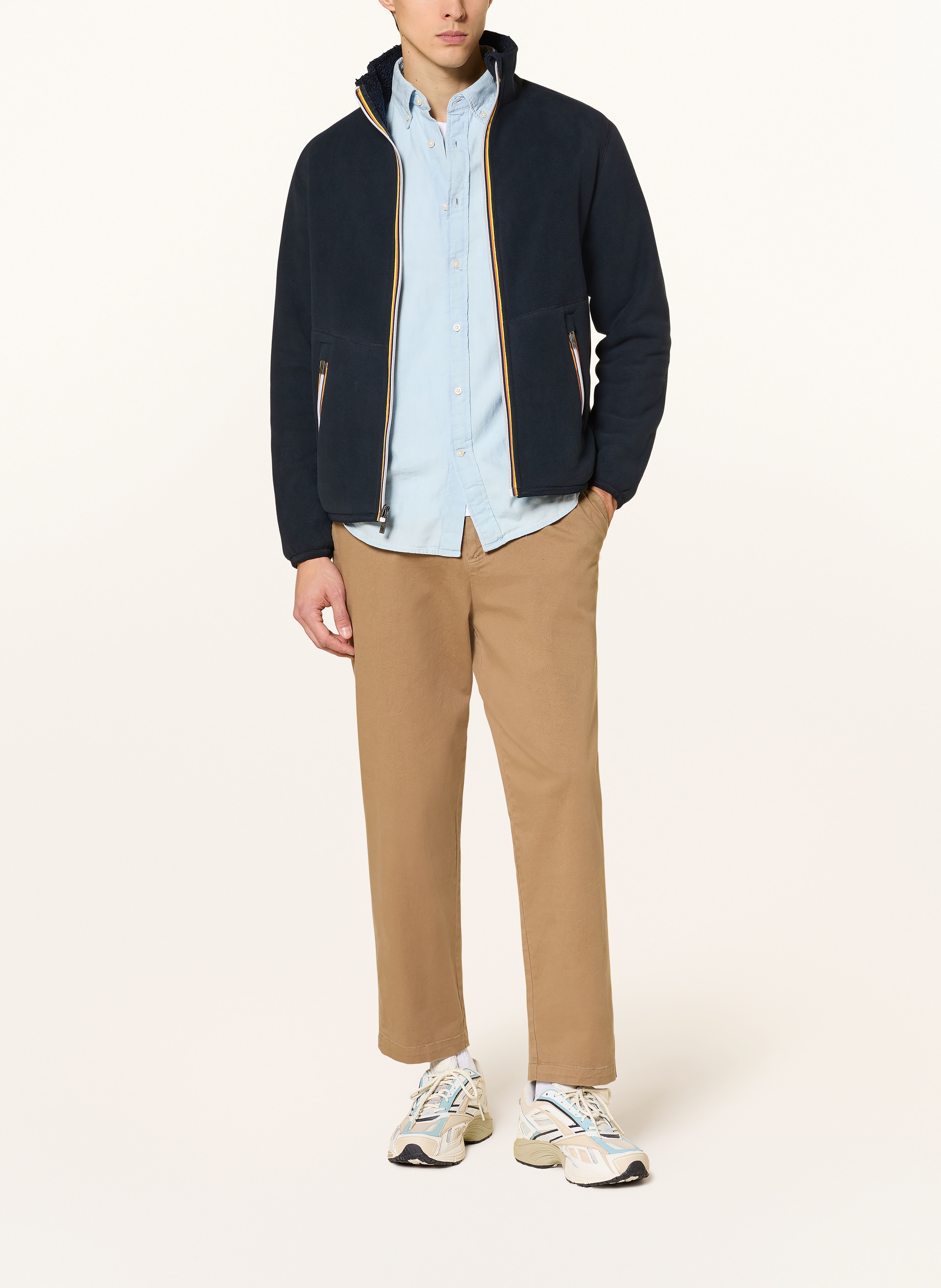 Thumbnail - K-Way Fleecejacke Pascal Sherpa Polar Double Zum Wenden blau