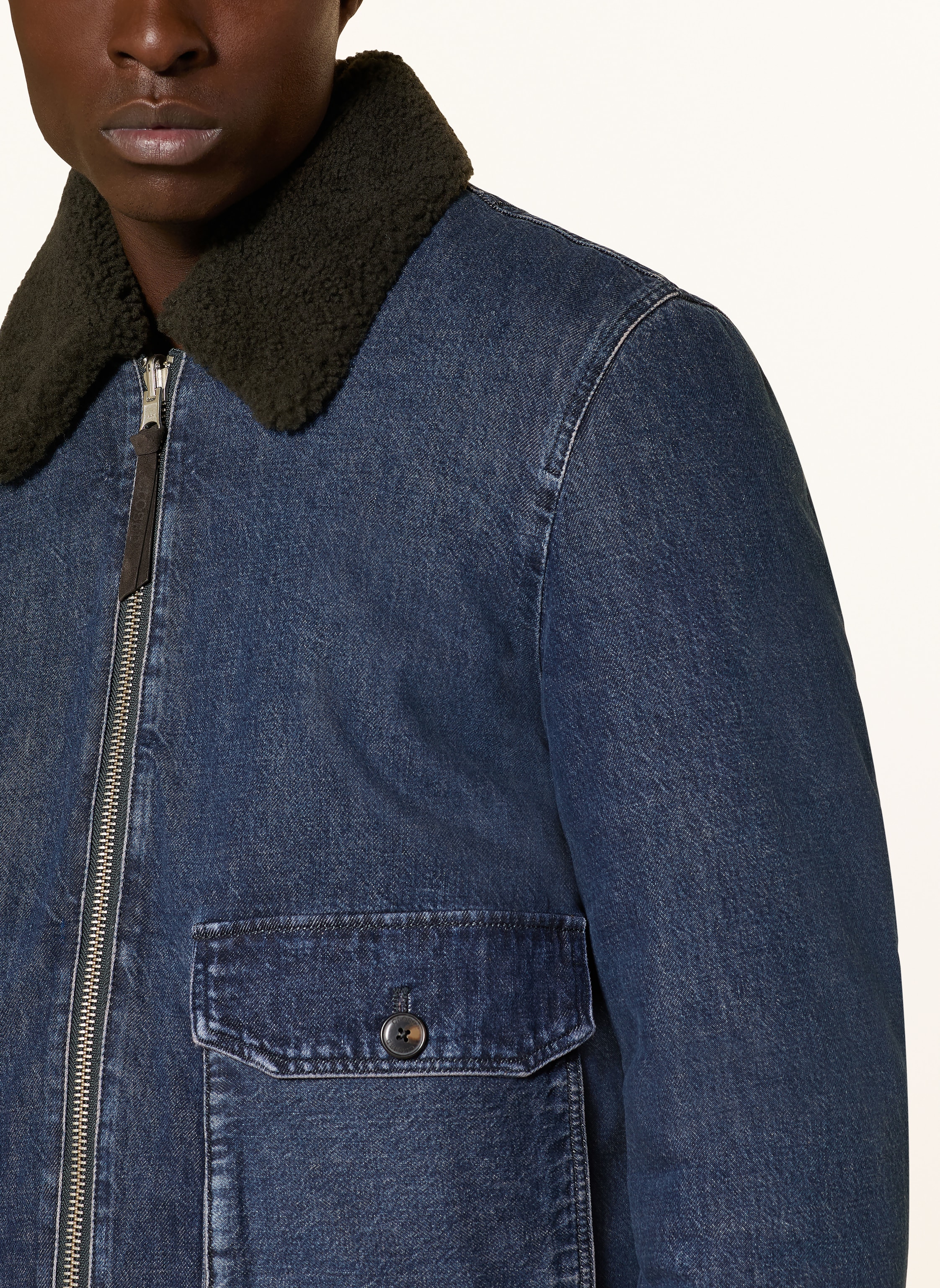 Thumbnail - Closed Jeansjacke Zum Wenden blau