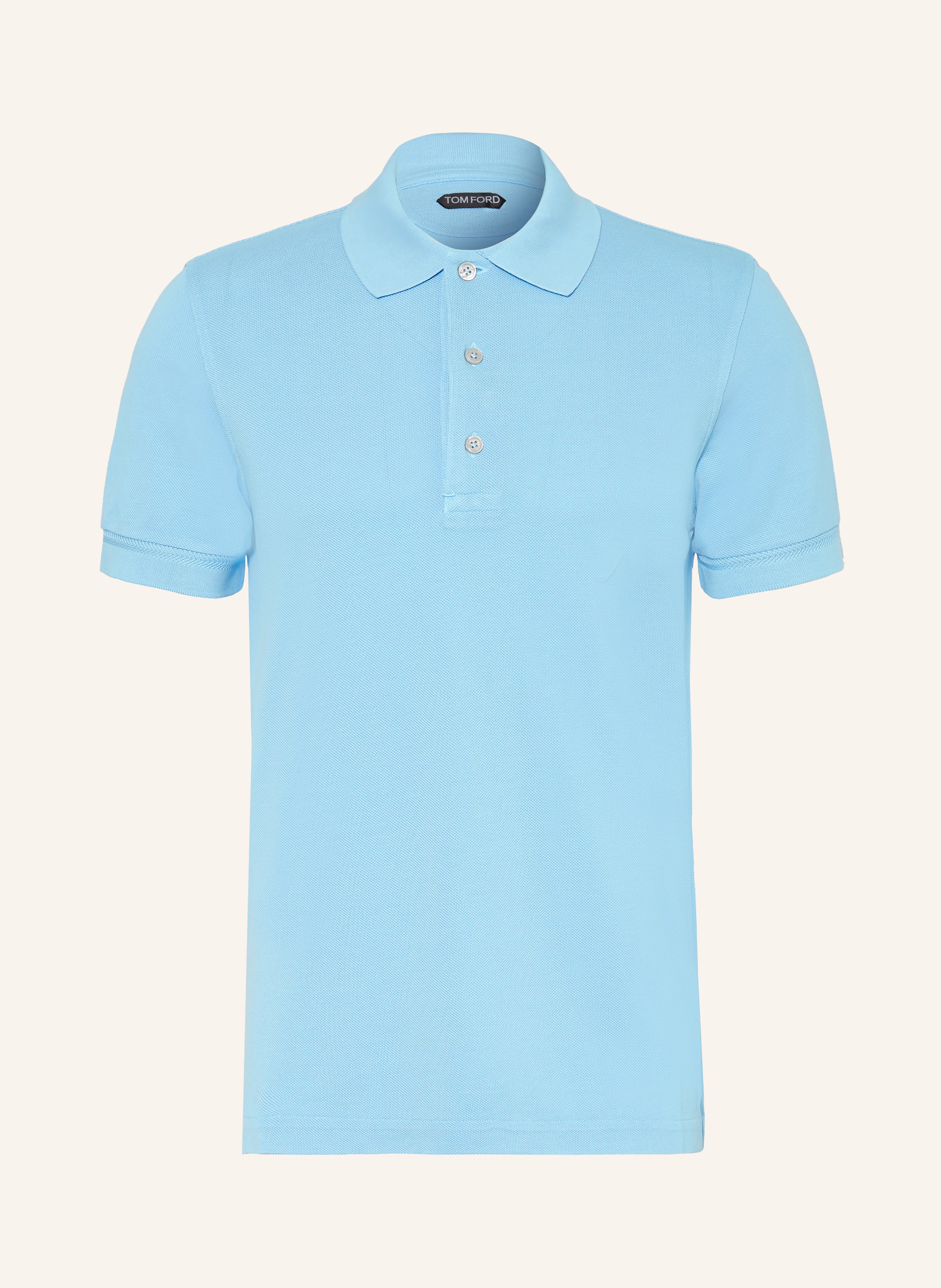 Tom Ford Piqué-Poloshirt blau