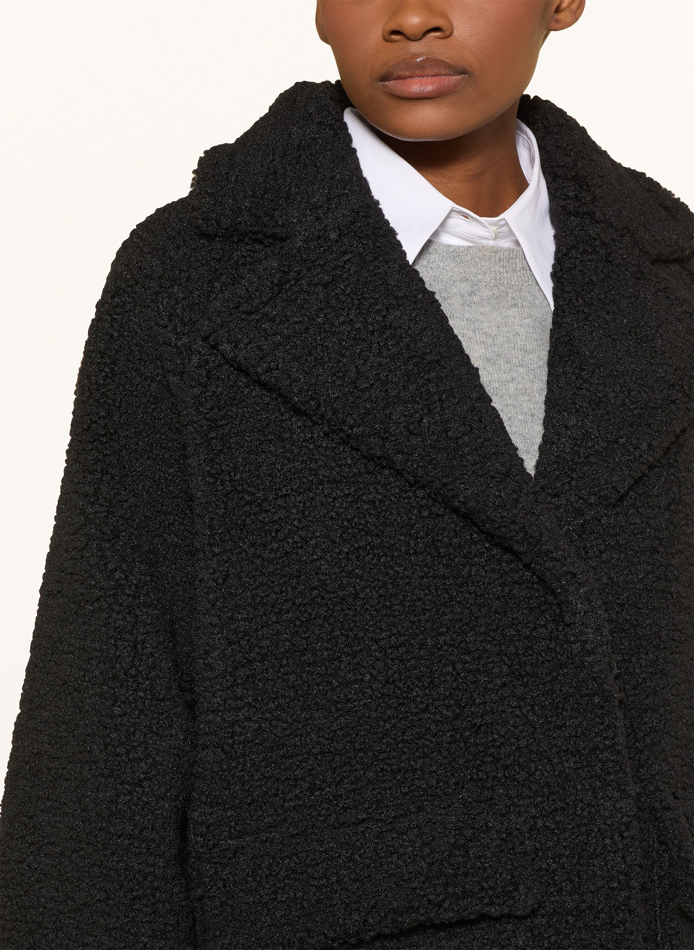 Thumbnail - Y.A.S. Teddyfell-Jacke schwarz