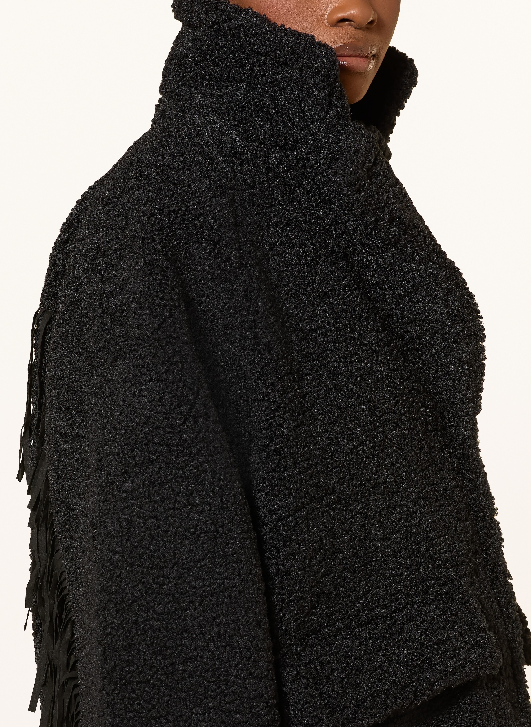 Thumbnail - Y.A.S. Teddyfell-Jacke schwarz