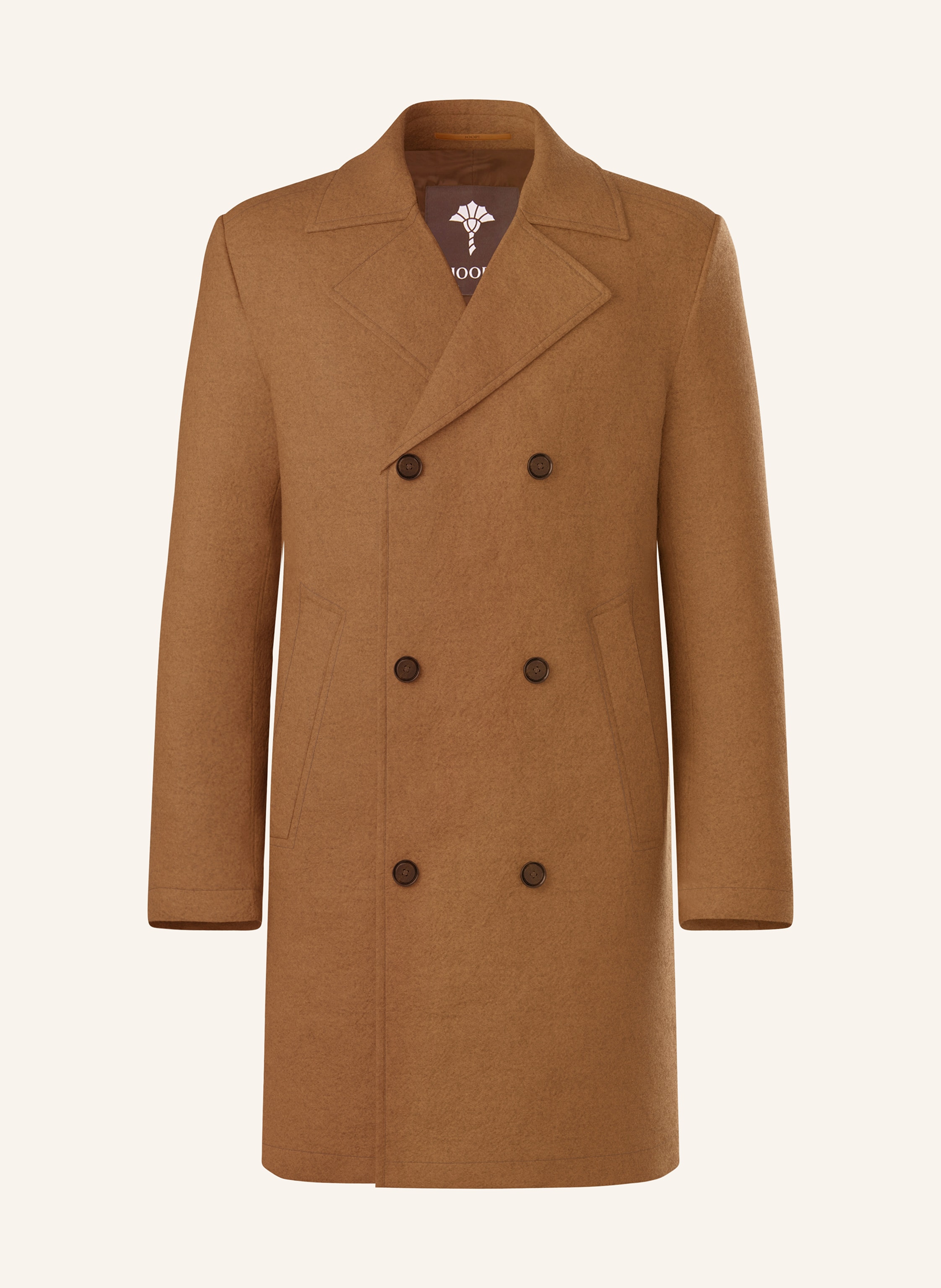 Veste JOOP ! Taille 52 - Marron Clair En Laine Et Soie - Occasion Très Bon état, Style Classique Chic