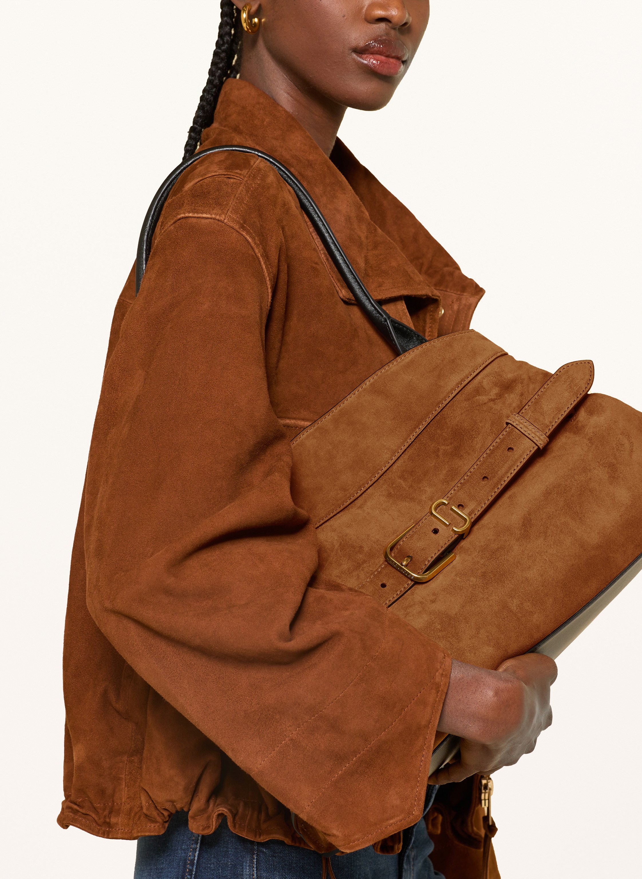 Thumbnail - Marc Jacobs Schultertasche Dakota braun