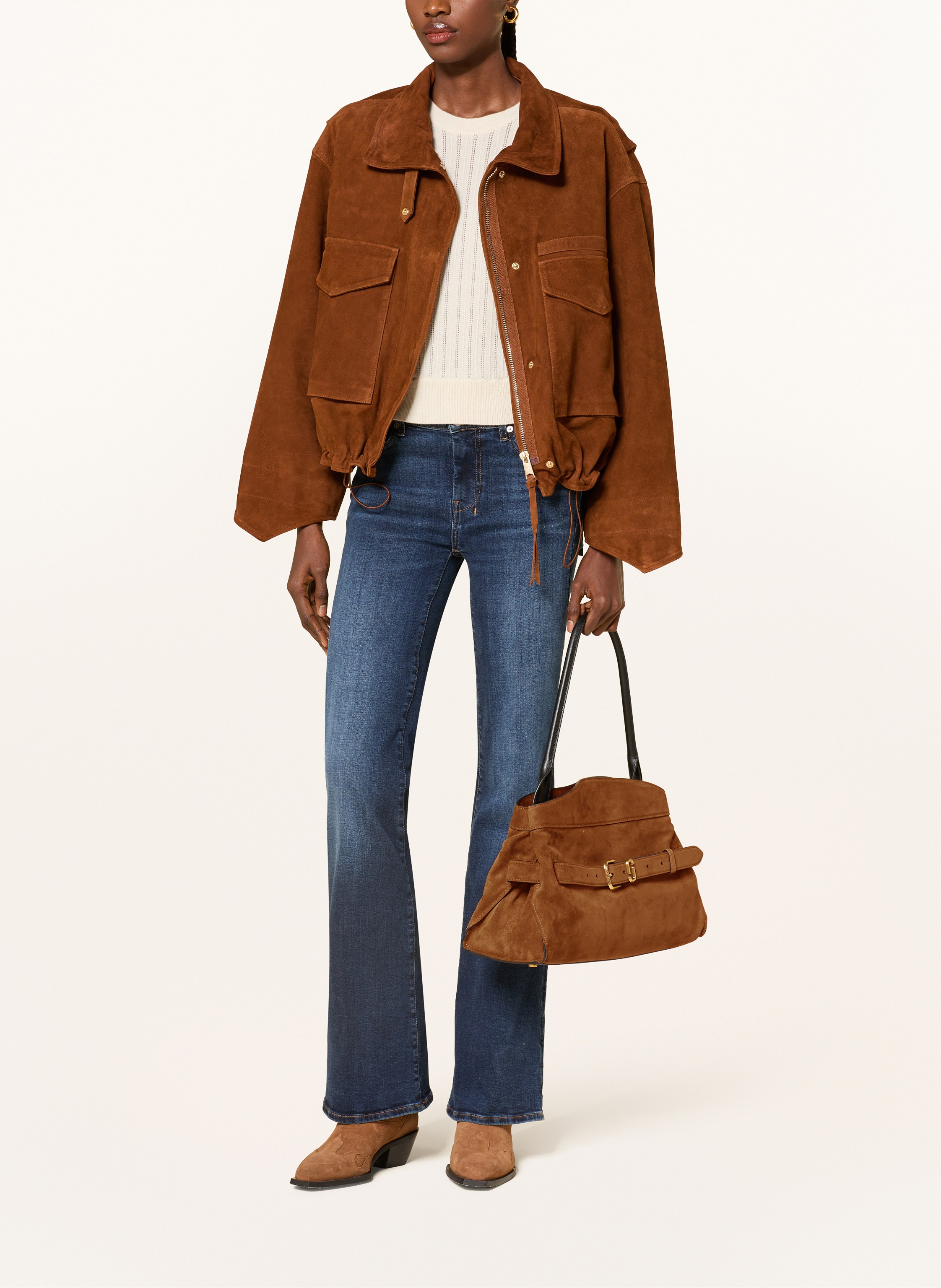 Thumbnail - Marc Jacobs Schultertasche Dakota braun