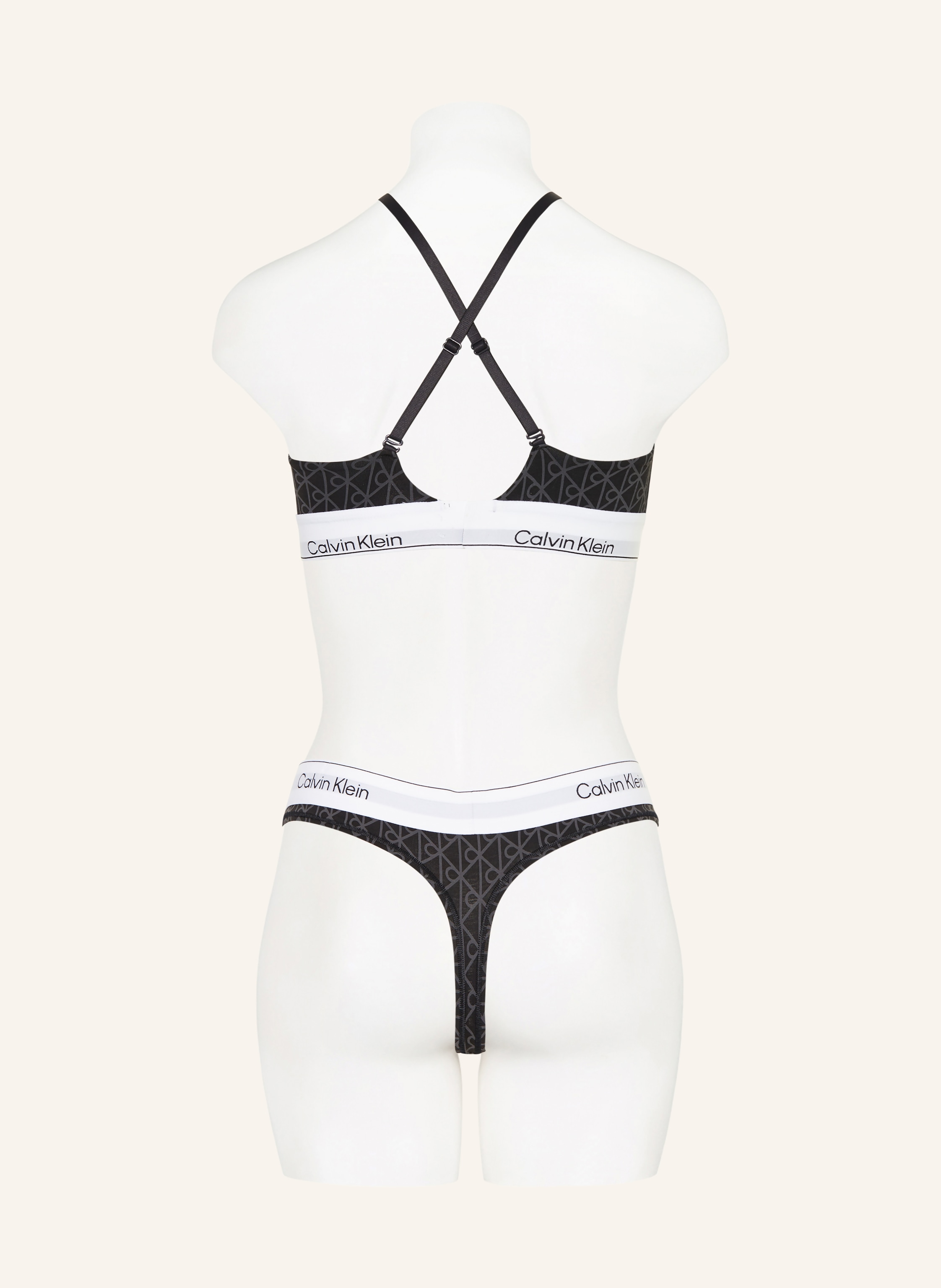 Thumbnail - Calvin Klein Triangel-Bh Icon Cotton Modal grau