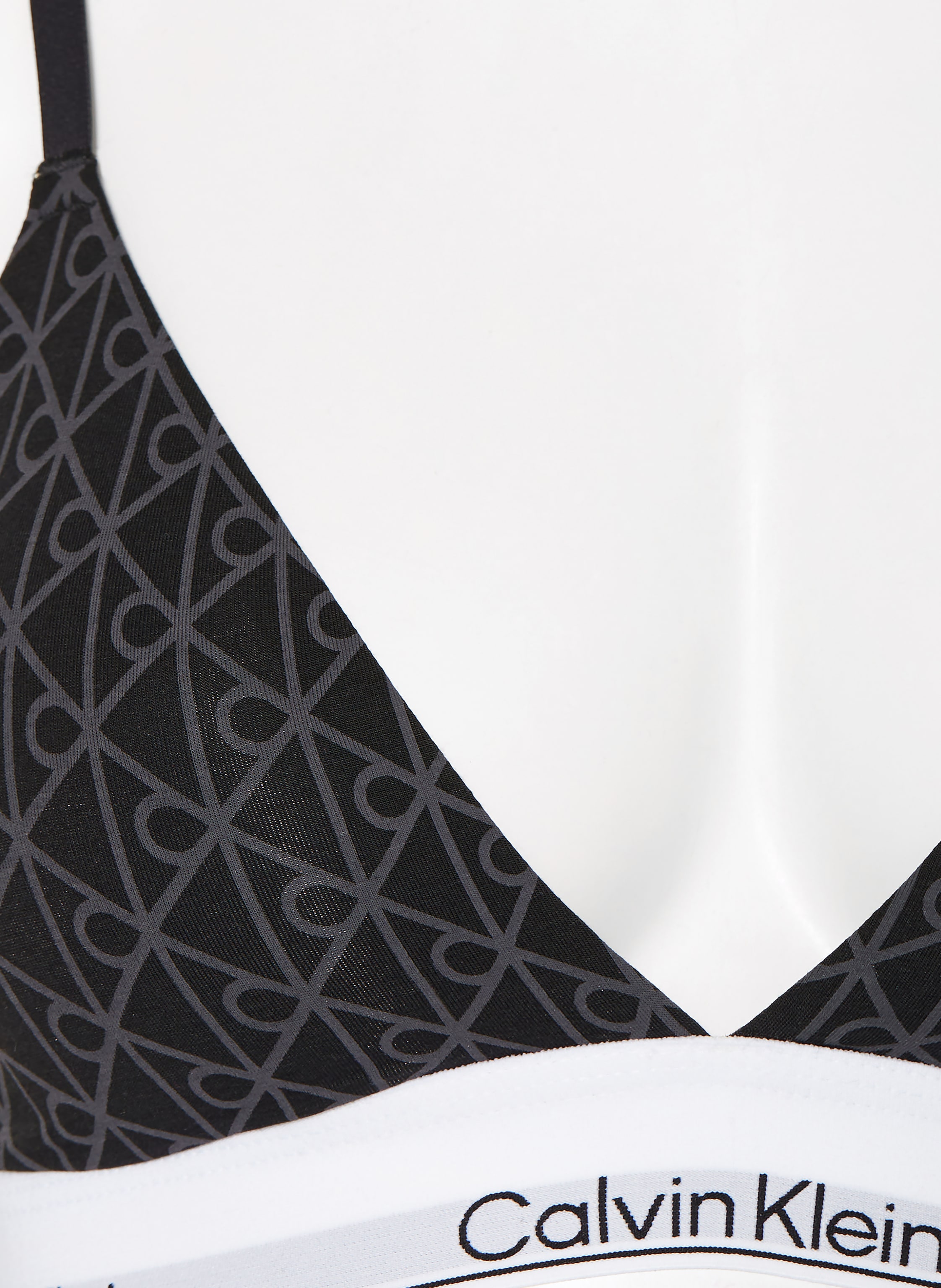 Thumbnail - Calvin Klein Triangel-Bh Icon Cotton Modal grau