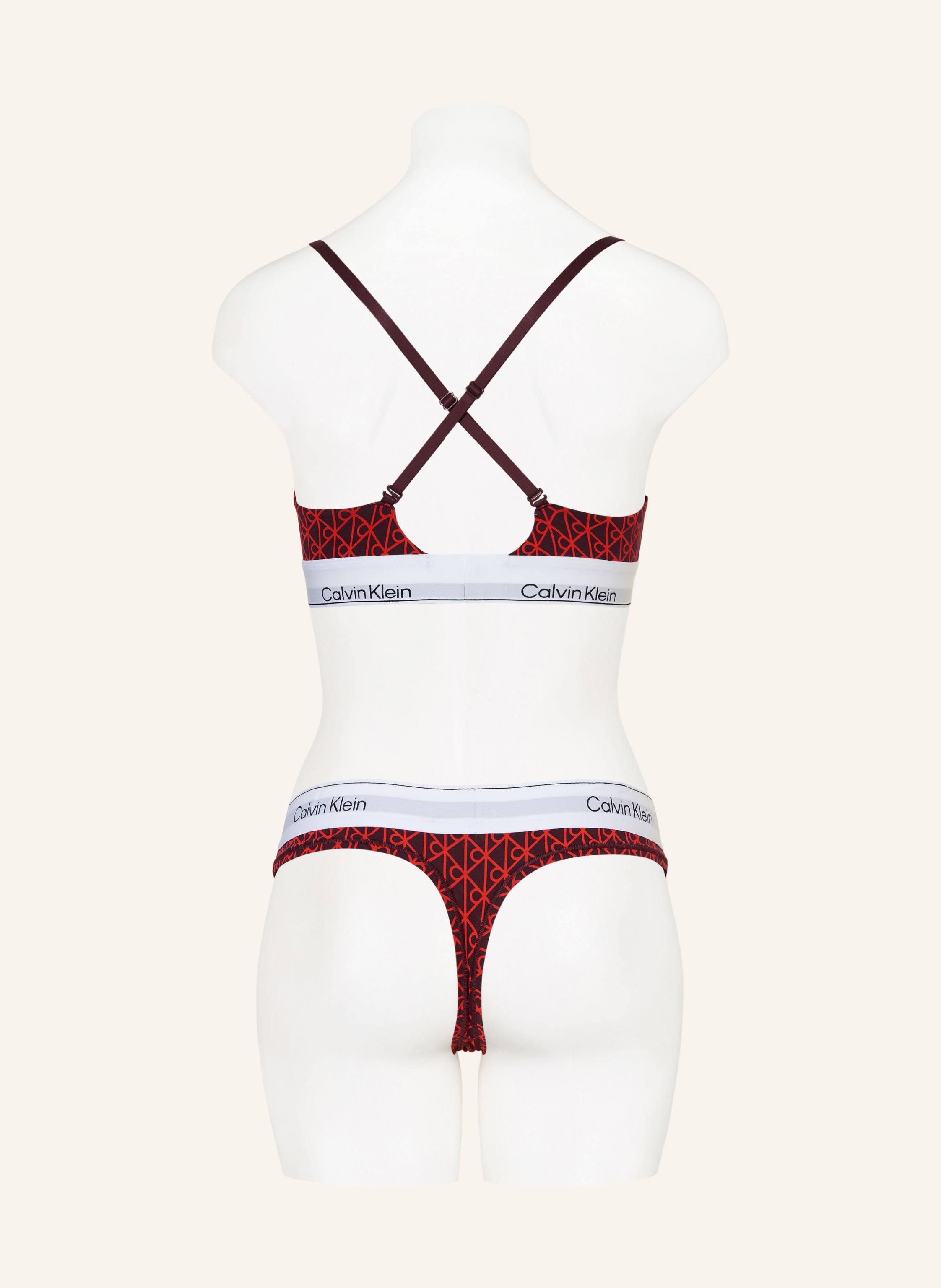 Thumbnail - Calvin Klein Triangel-Bh Icon Cotton Modal rot