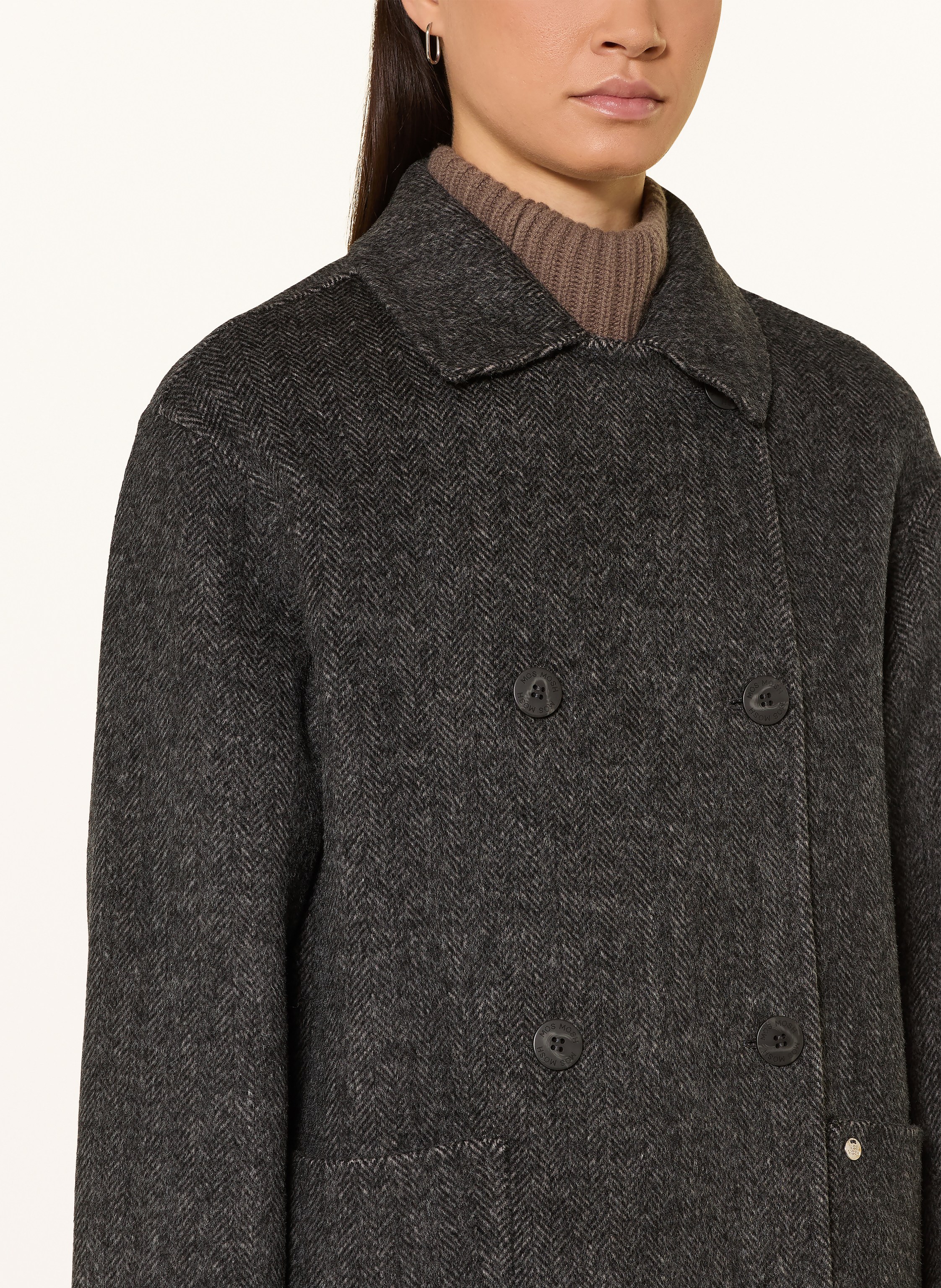 Thumbnail - Mos Mosh Wollmantel Mmlucca Barkley grau