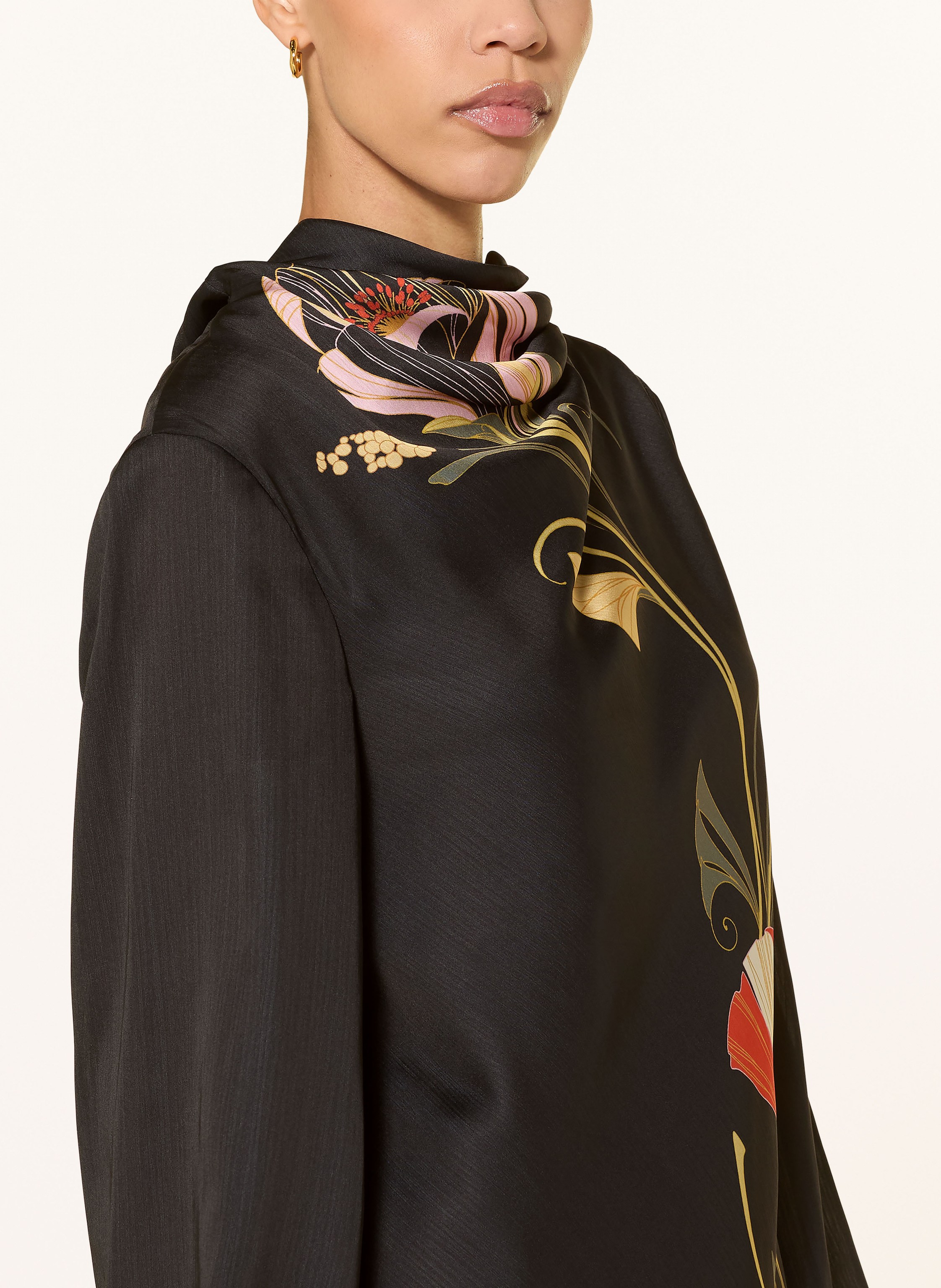 Thumbnail - Ted Baker Satinkleid Molma Mit Schluppe schwarz