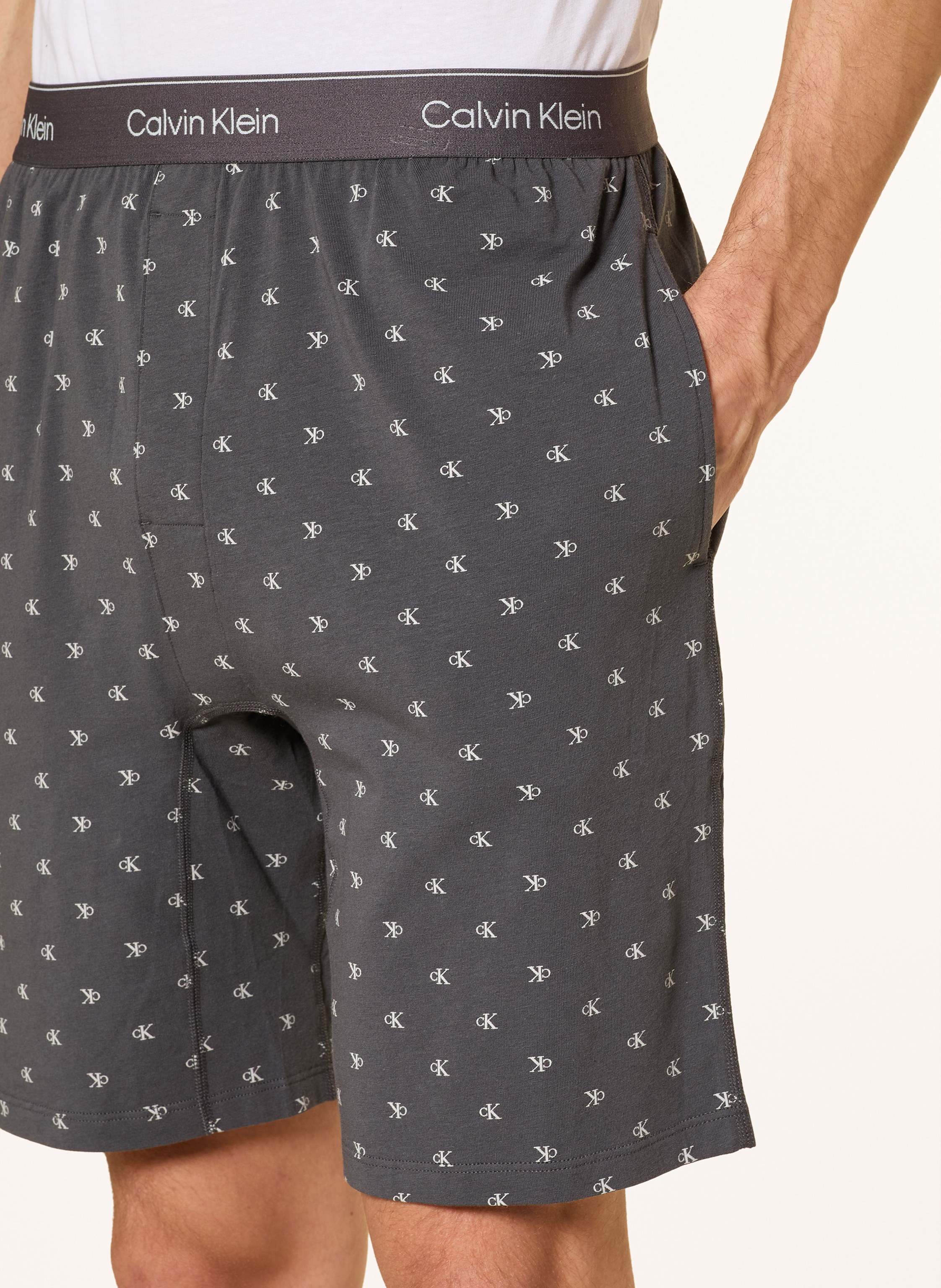 Thumbnail - Calvin Klein Shorty-Schlafanzug weiss