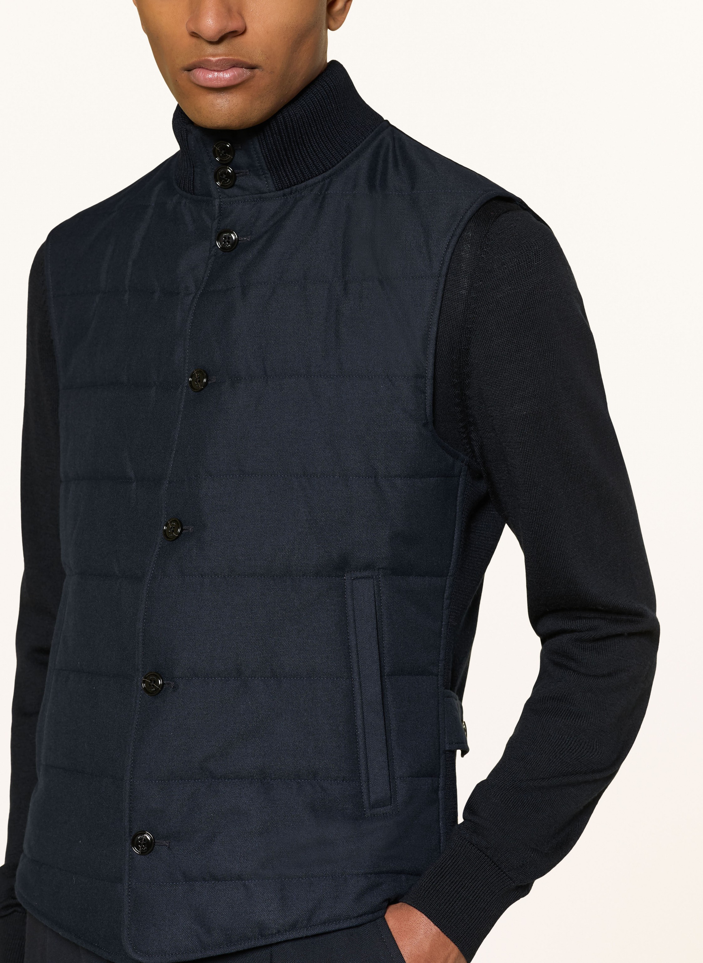 Thumbnail - Joop! Steppweste Wermut Im Materialmix blau