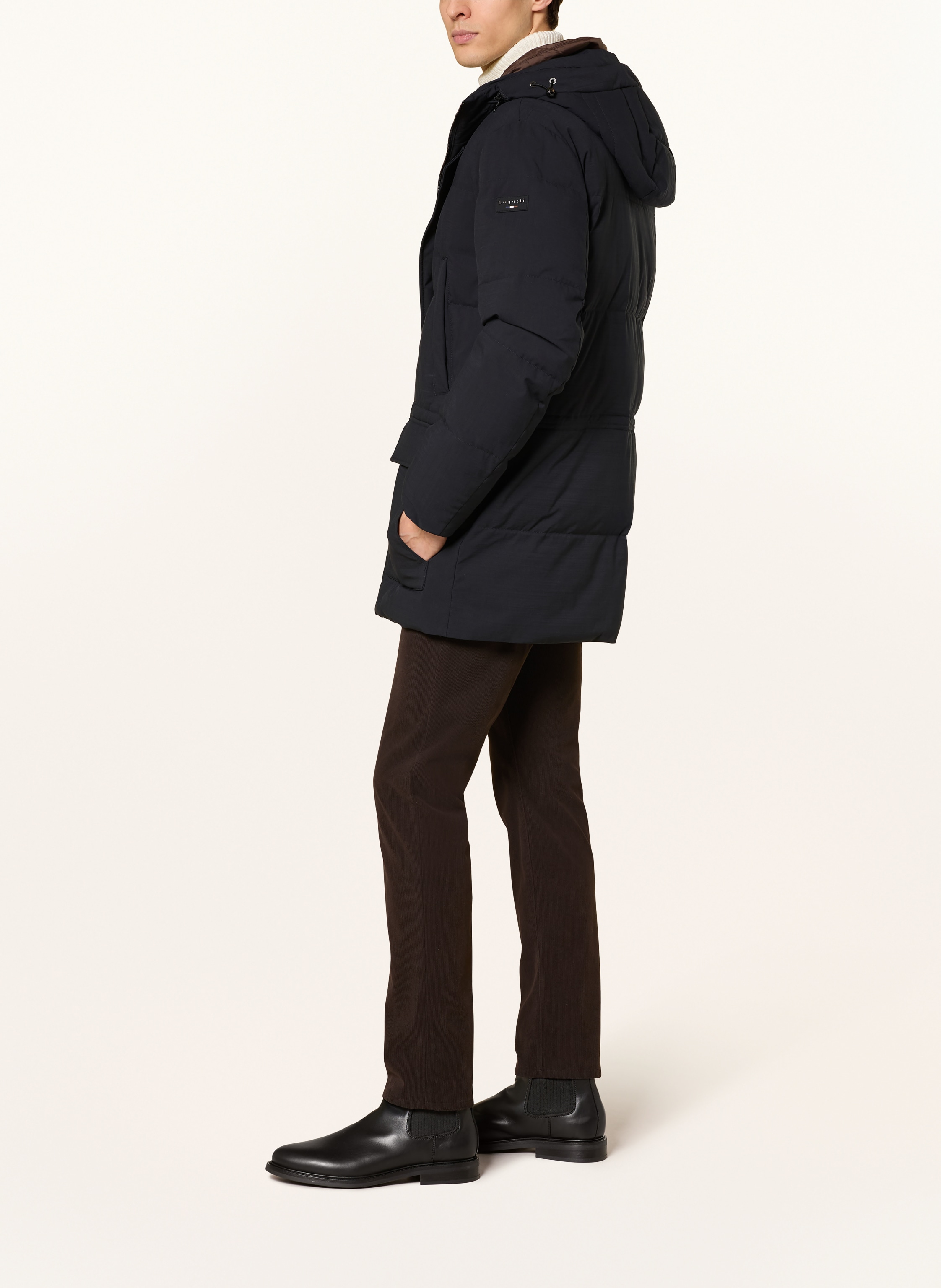 Thumbnail - Bugatti Parka Mit Abnehmbarer Kapuze blau